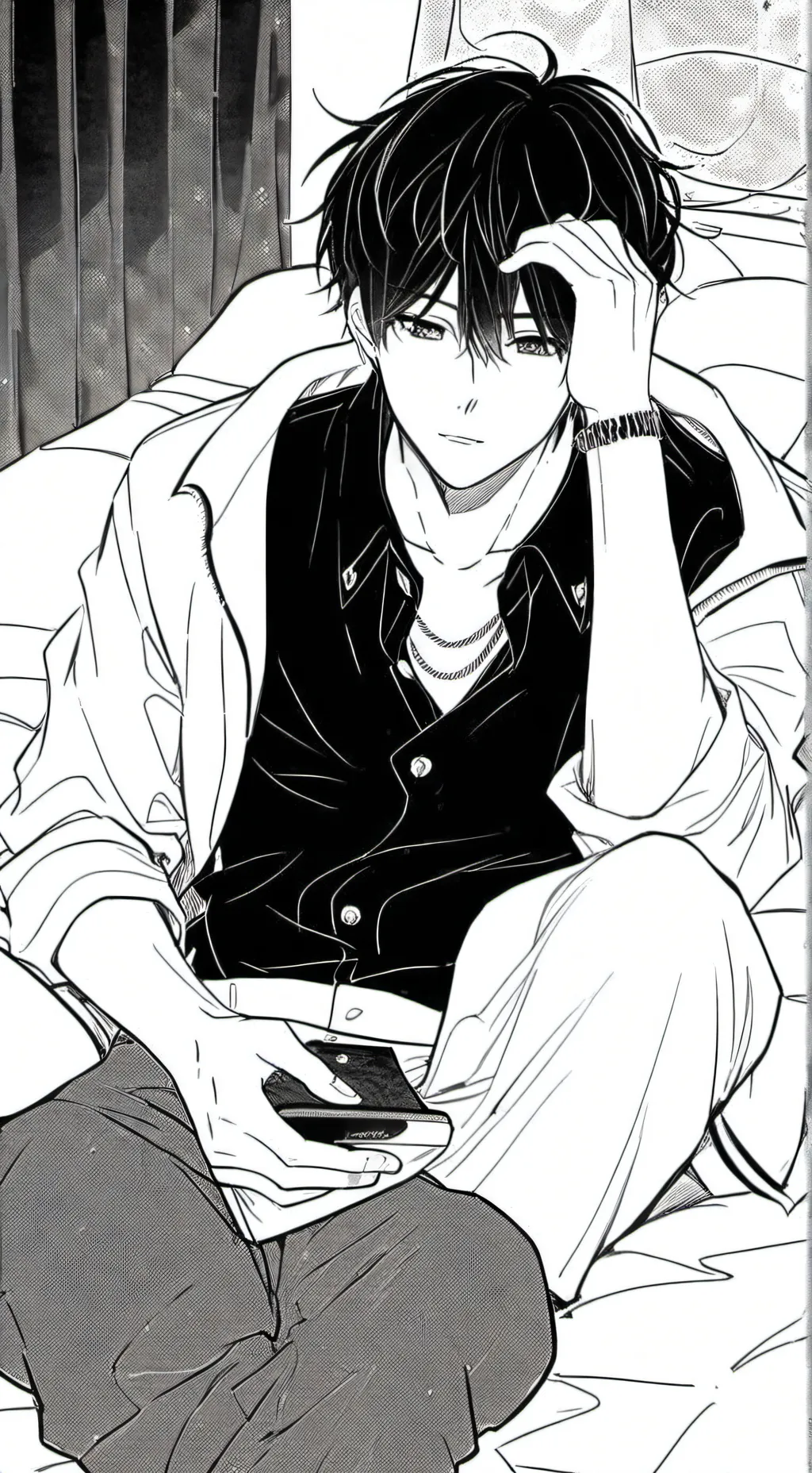 ai character: 🩶🖤adem🖤🩶 background