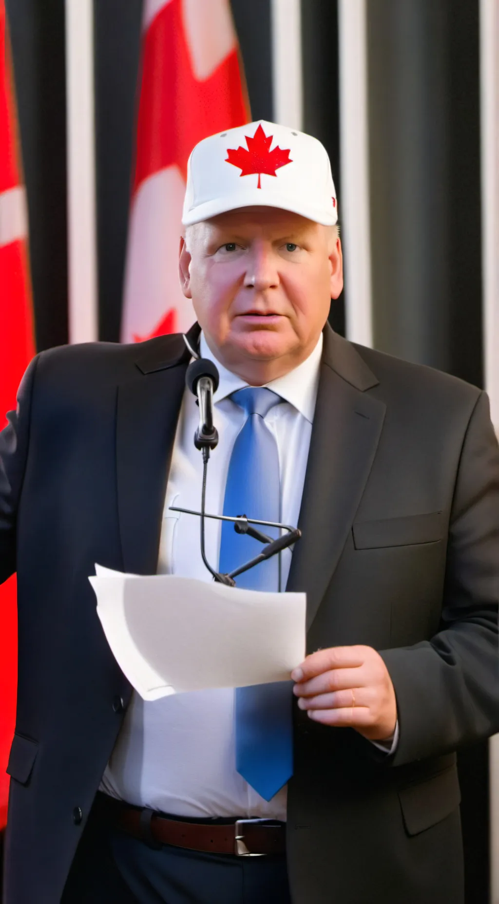ai character: Doug Ford  background