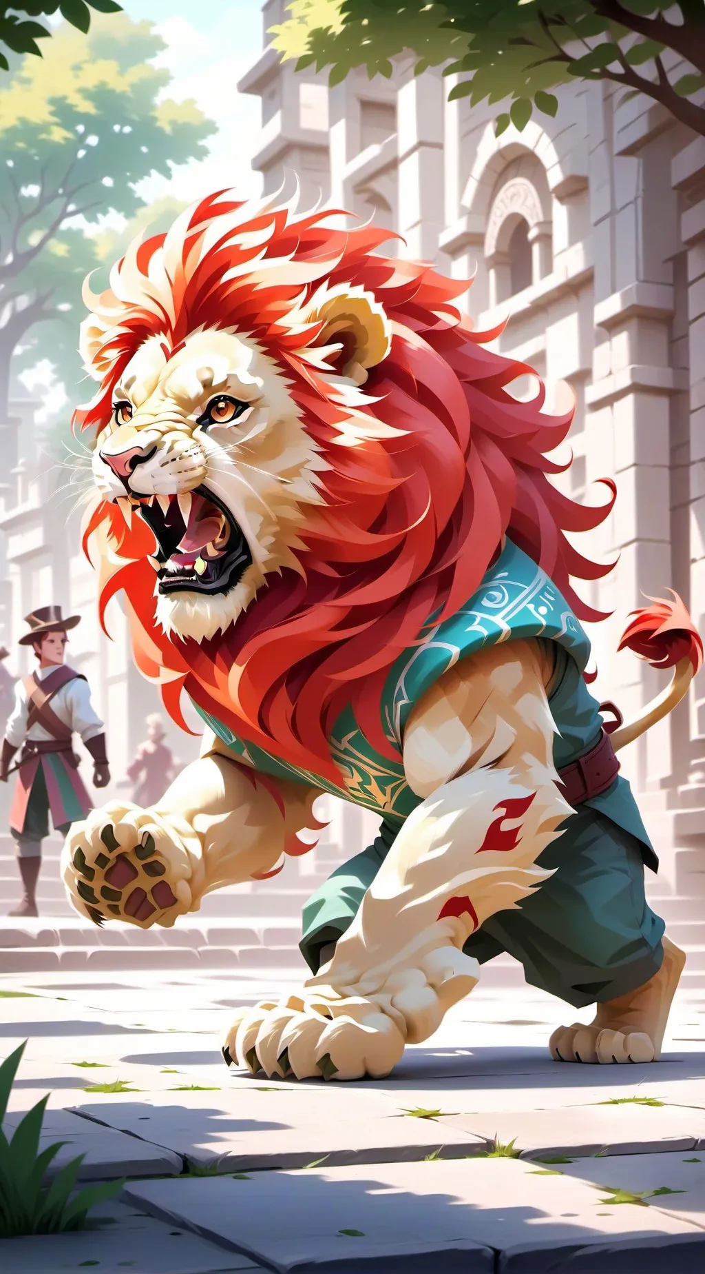 ai character: The lion guard background