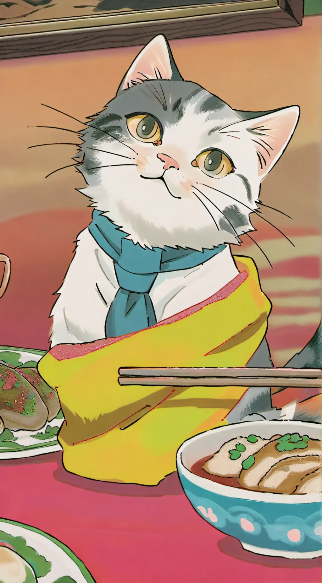 ai character: Toodles x Pebble background