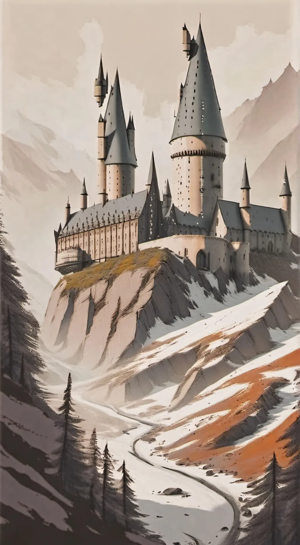 ai character: Hogwarts  background