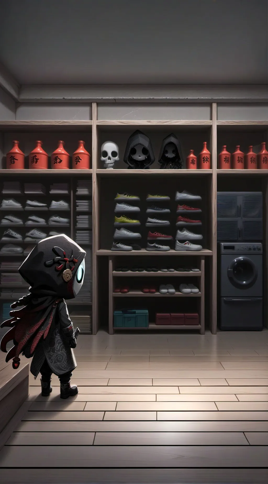 ai character: Squid Game. background