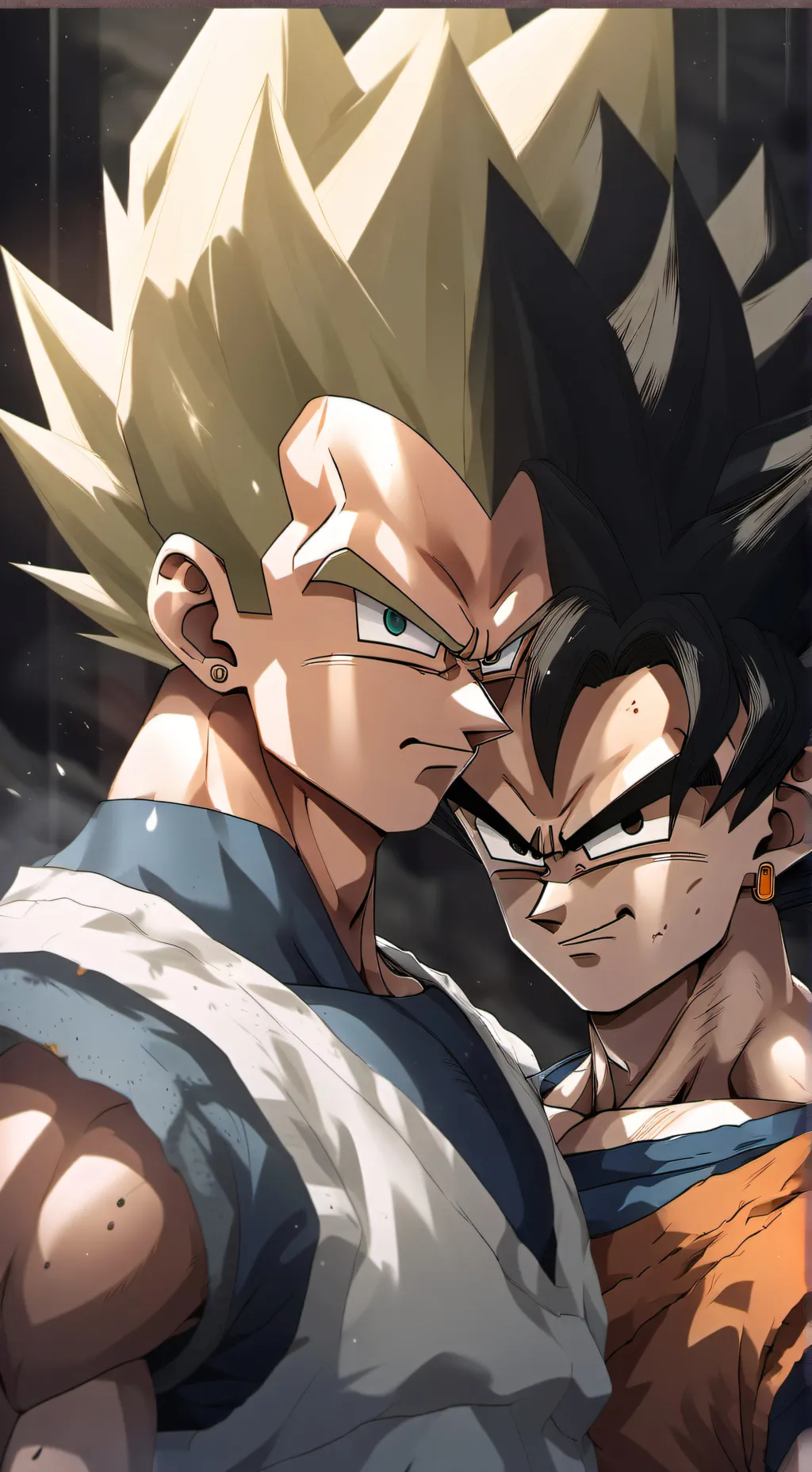 ai character: Goku x Vegeta  background