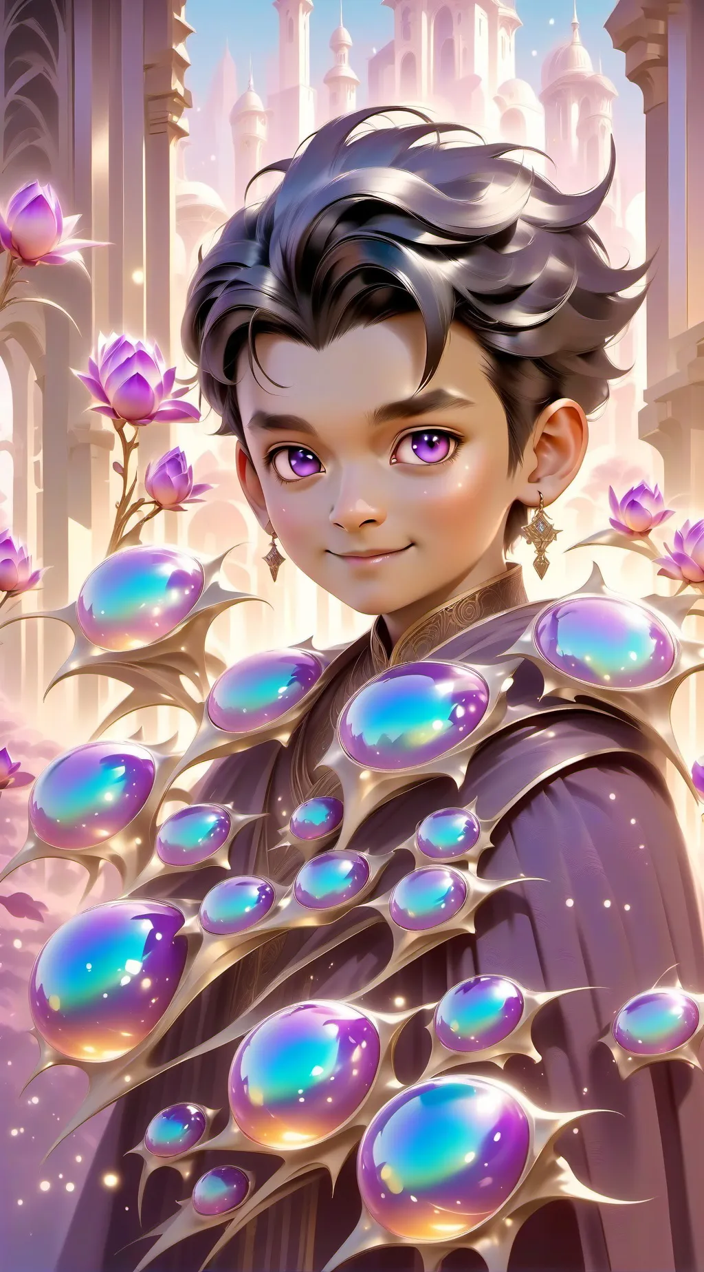 ai character: Creepy boy background