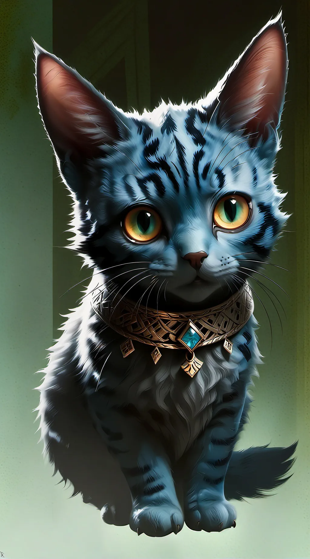 ai character: sky cat background