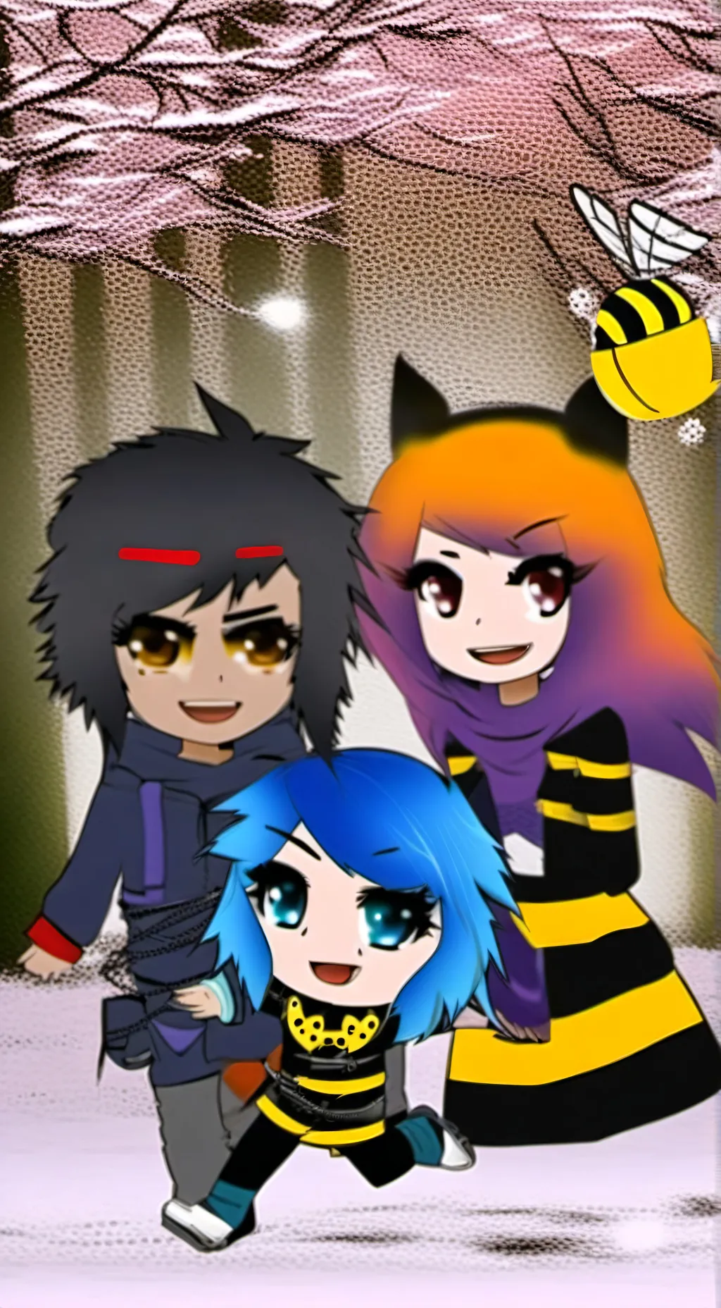 ai character: world gacha life  background