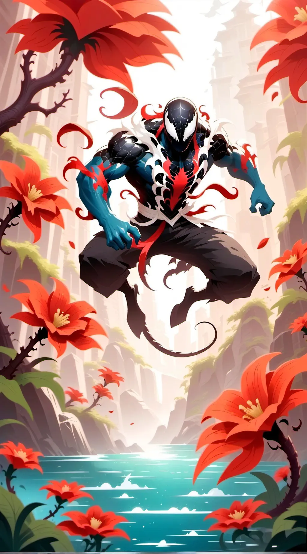 ai character: Venom  background