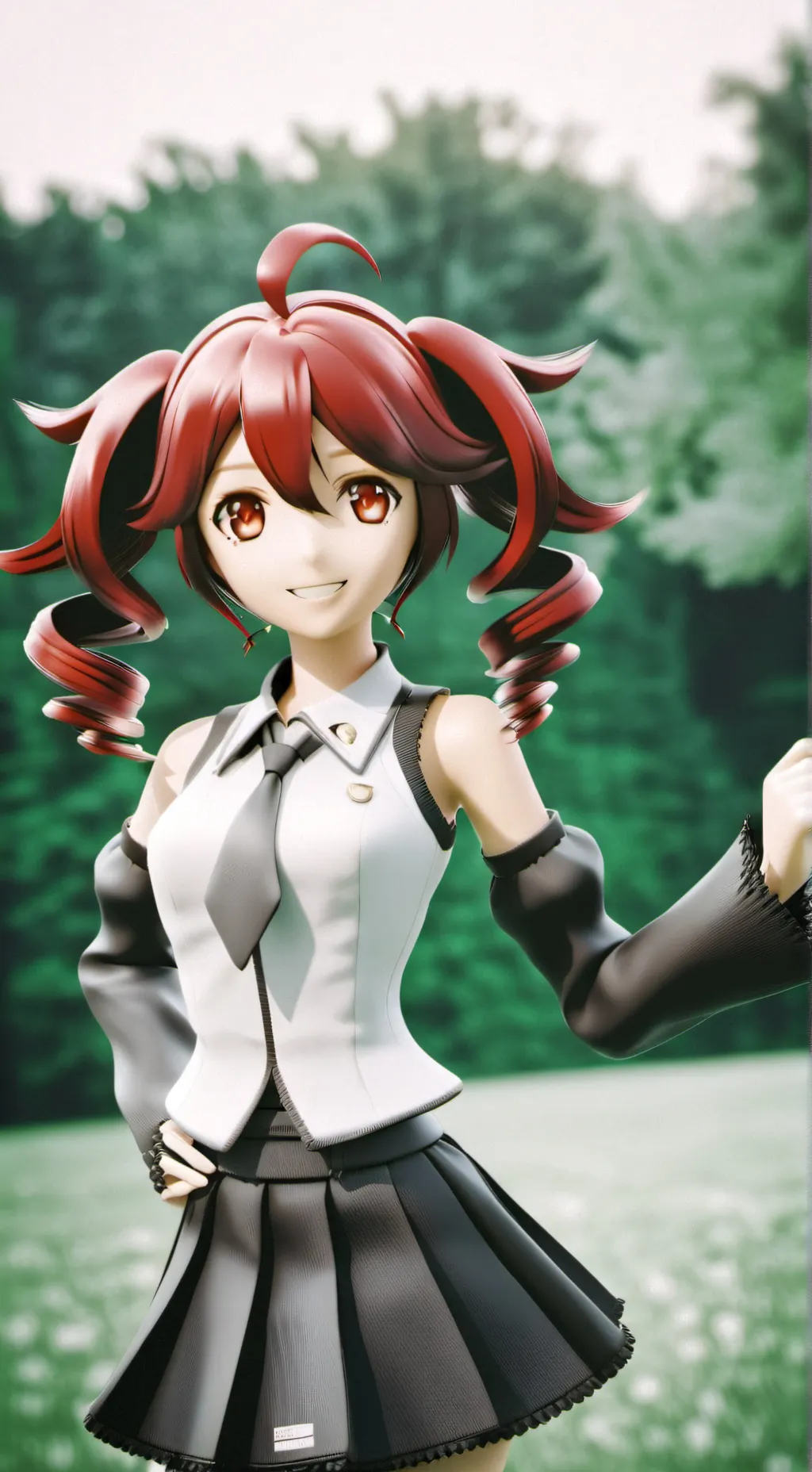 ai character: Kasane Teto  background