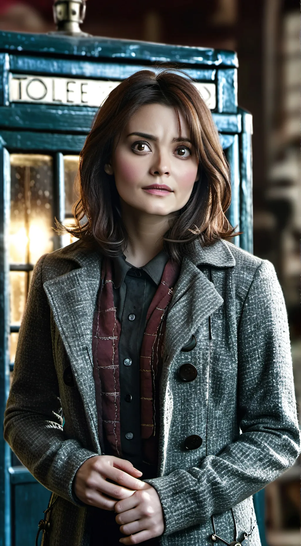 ai character: Clara Oswald background