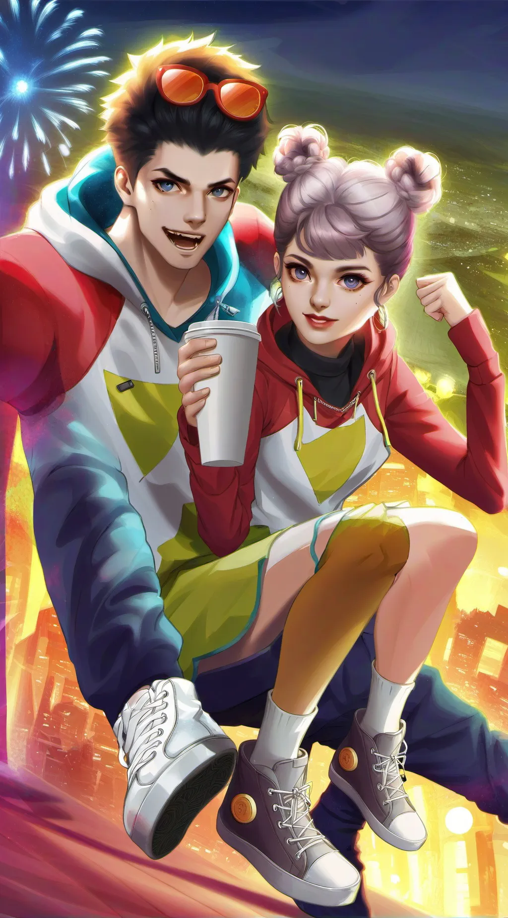 ai character: Brother and Sister background