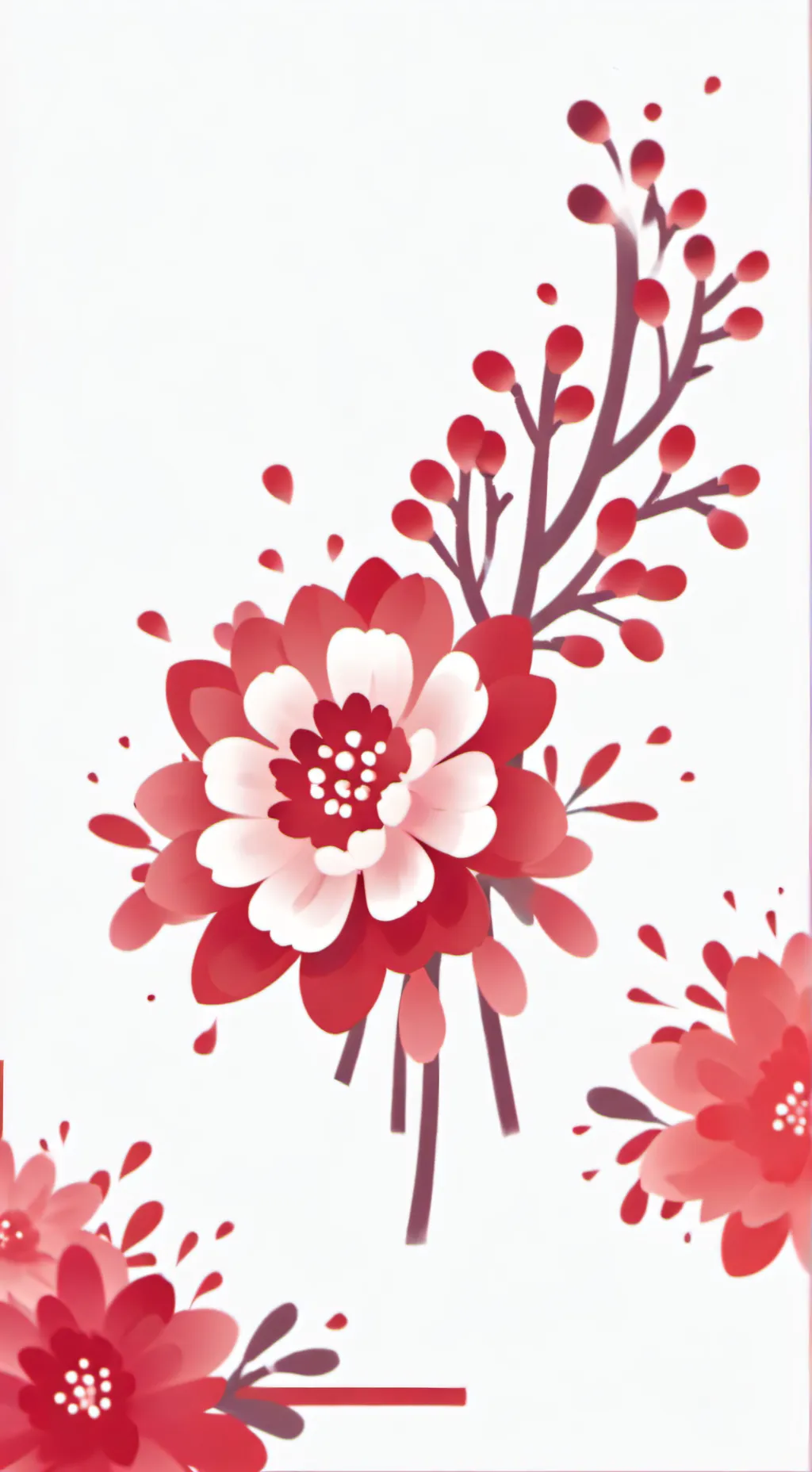 ai character: flower background