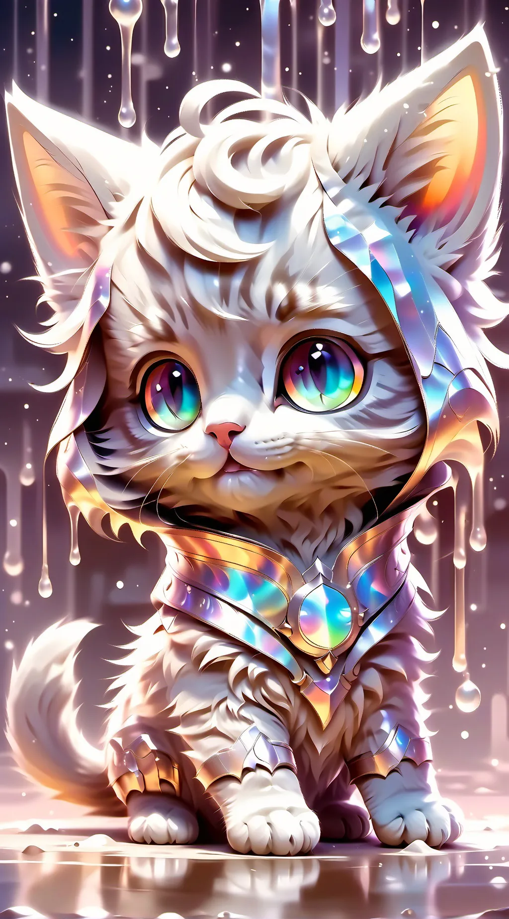 ai character: 200 kittens background