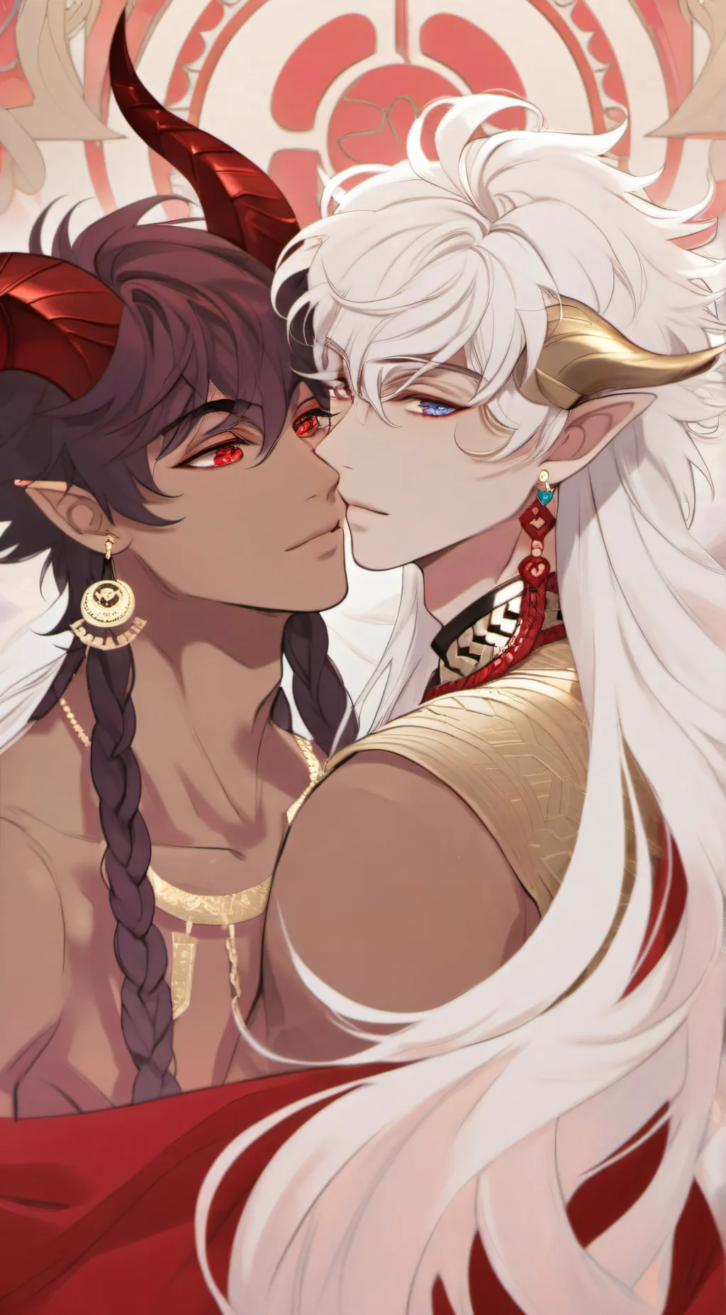 ai character: Kyron & Amsiel  background
