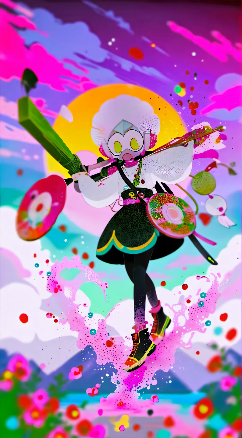 ai character: Dw (MAINS + DANDY) background