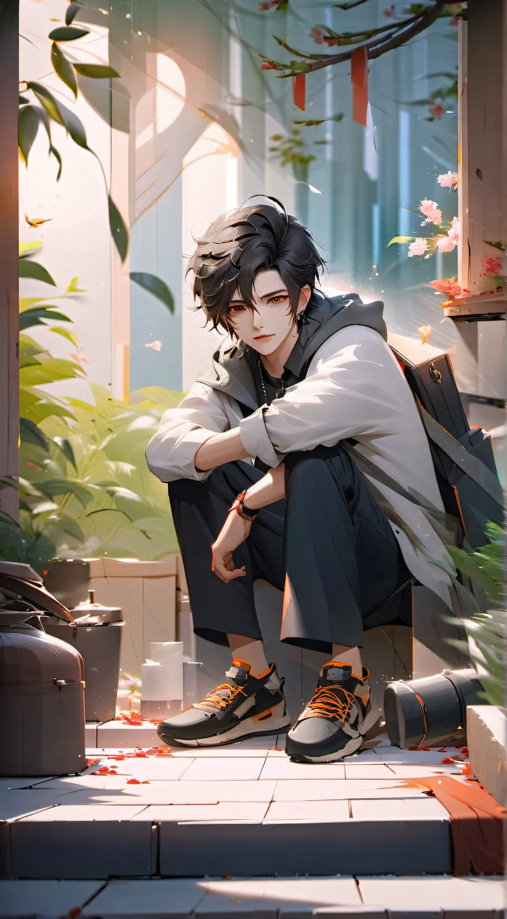 ai character: Leo background