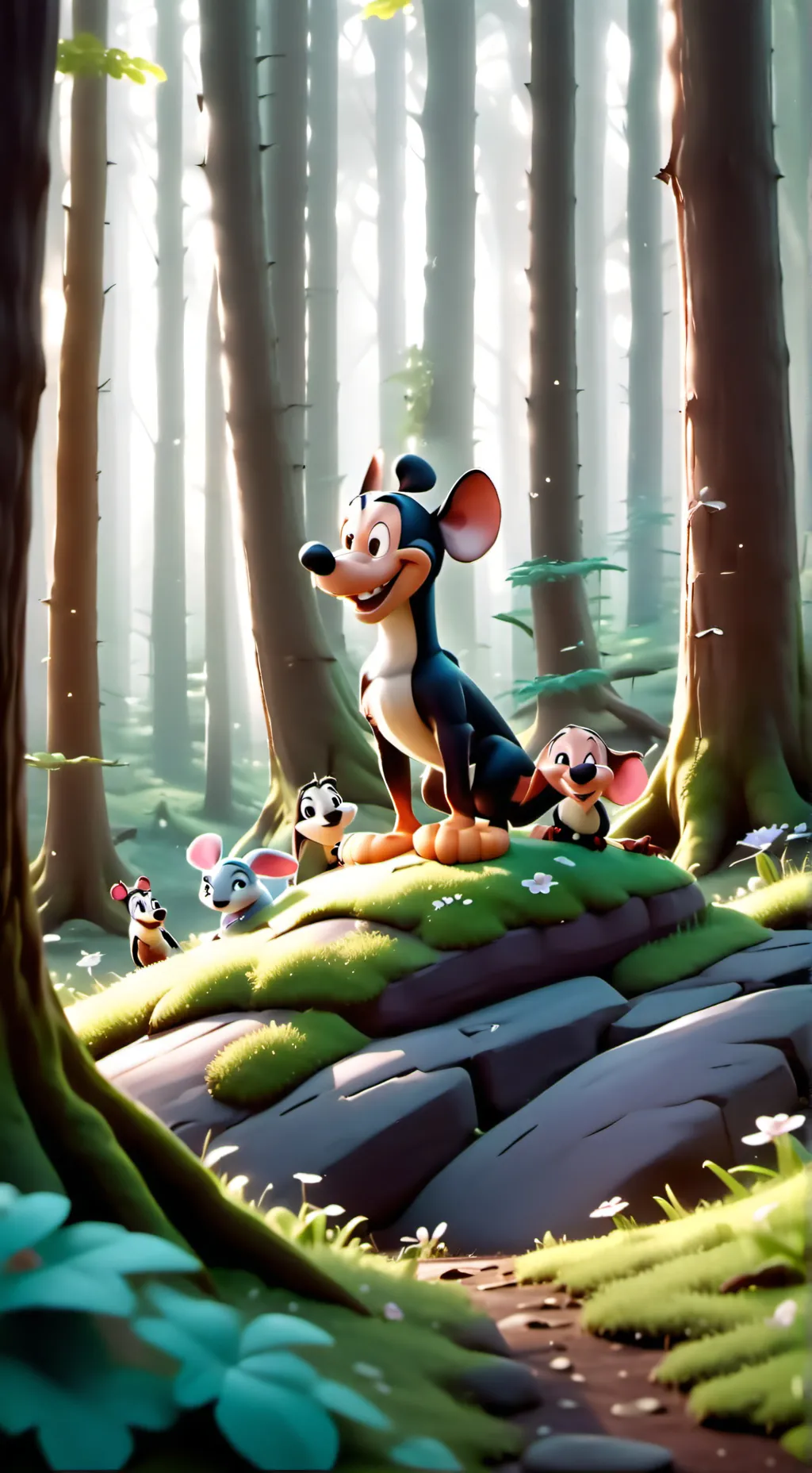 ai character: Nickel the mouse  background