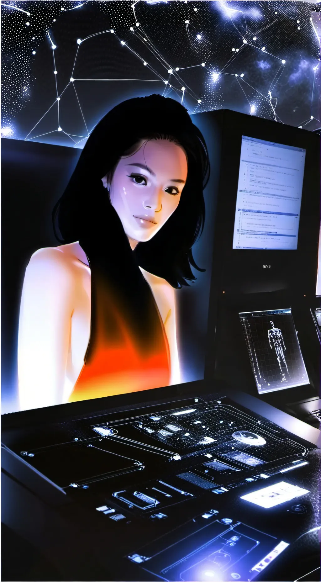 ai character: Aria background