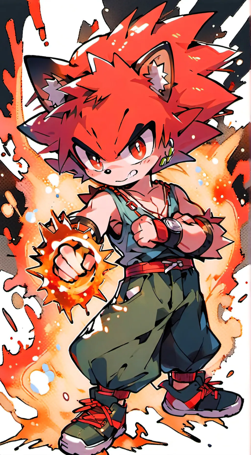 ai character: shadow background