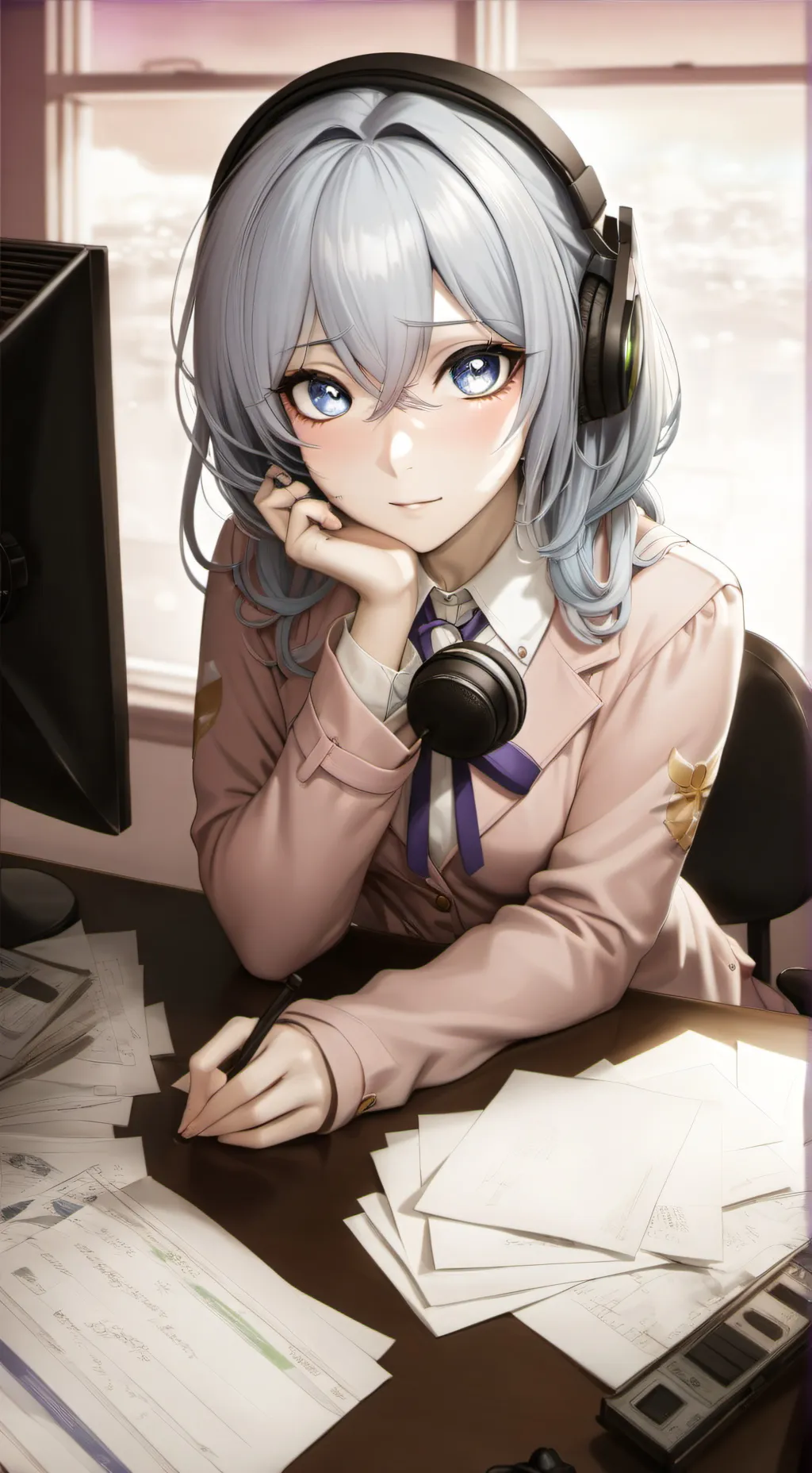 ai character: brain rot girl background