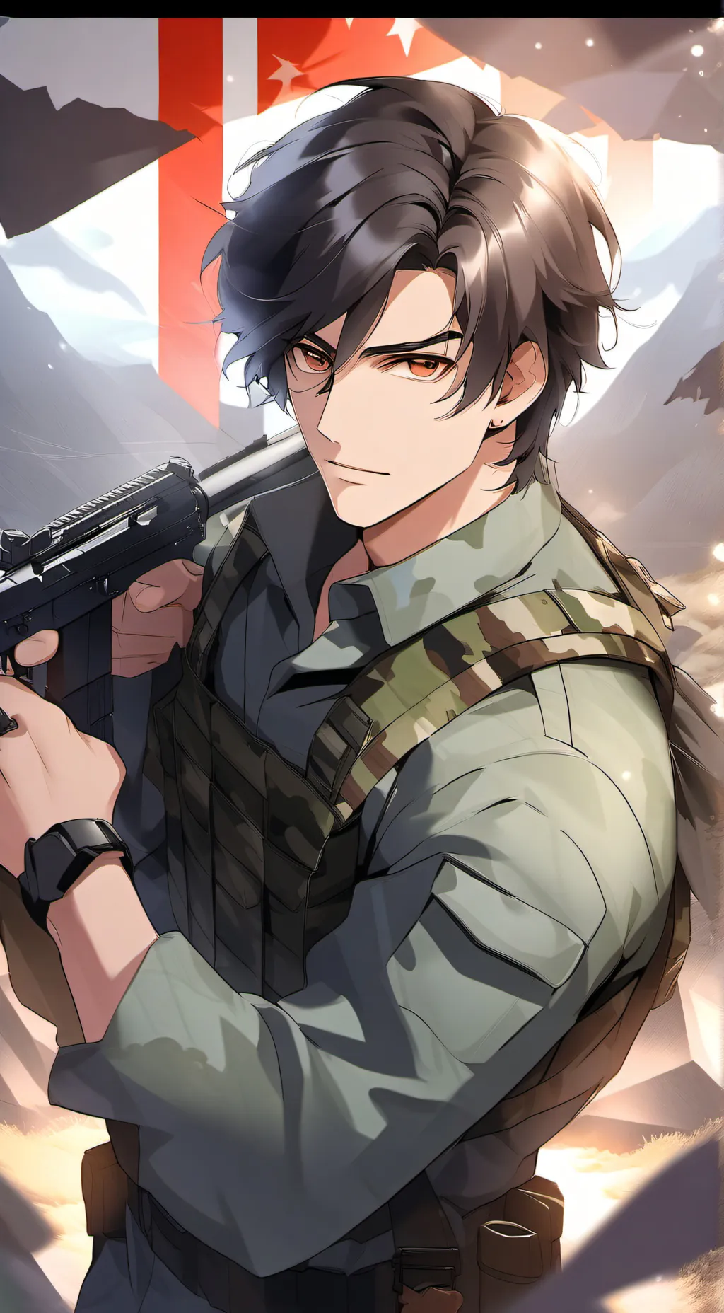 ai character: Asher  background
