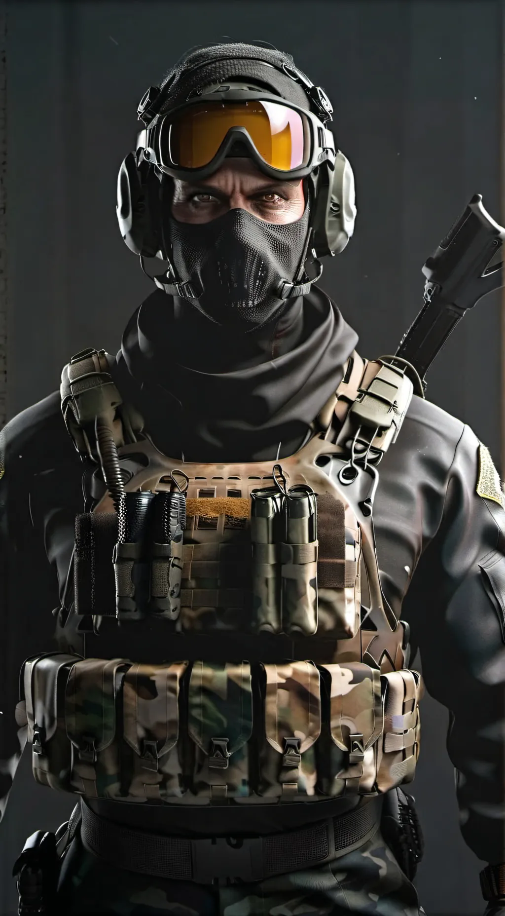 ai character: Ghost background