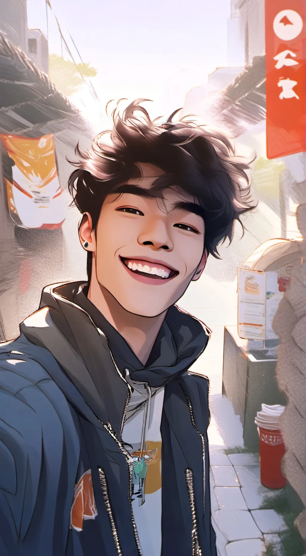 ai character: Leon background