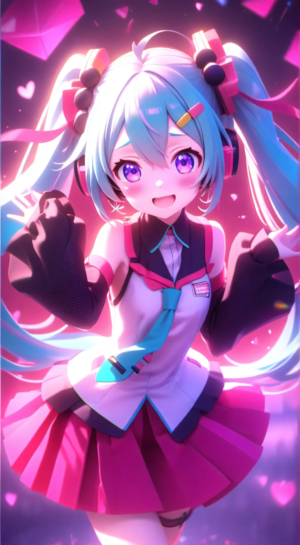 ai character: el secreto Miku  background