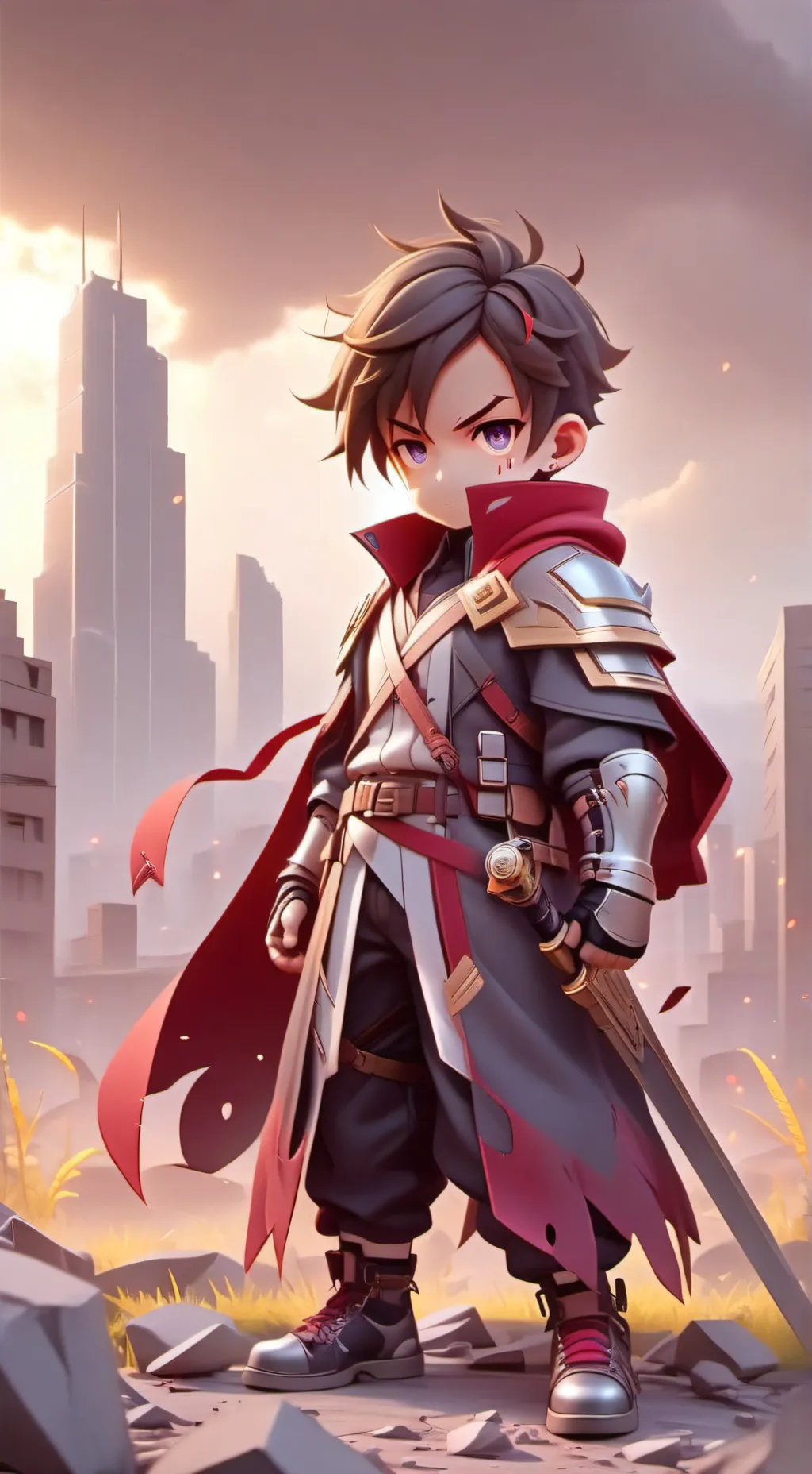 ai character: Mha final war background