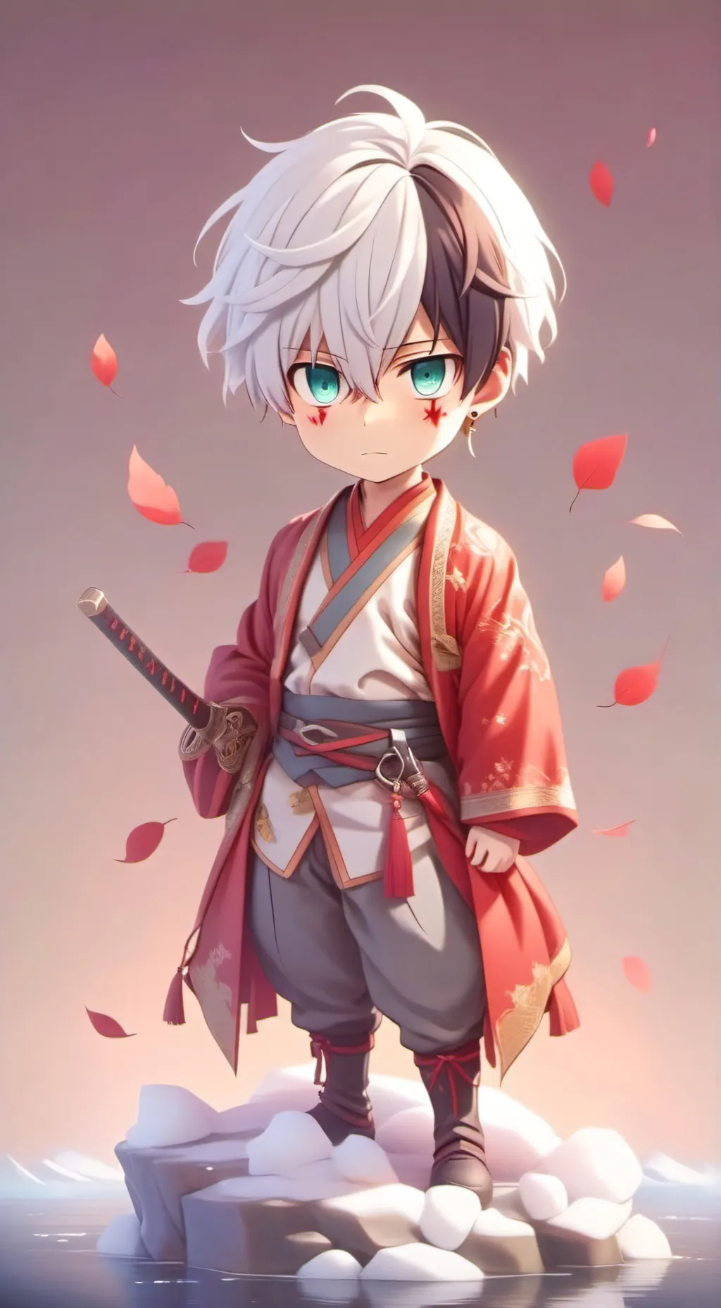 ai character: Shoto todoroki background