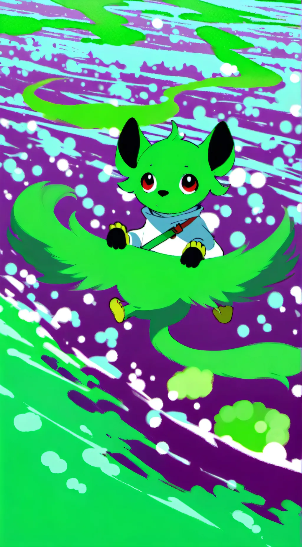 ai character: 🐶cachorro torajo 🍏 background
