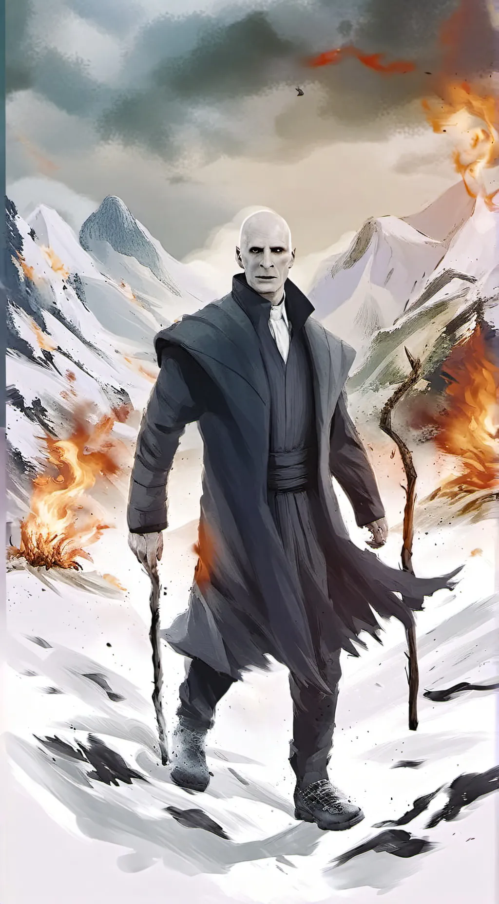 ai character: Voldemort  background