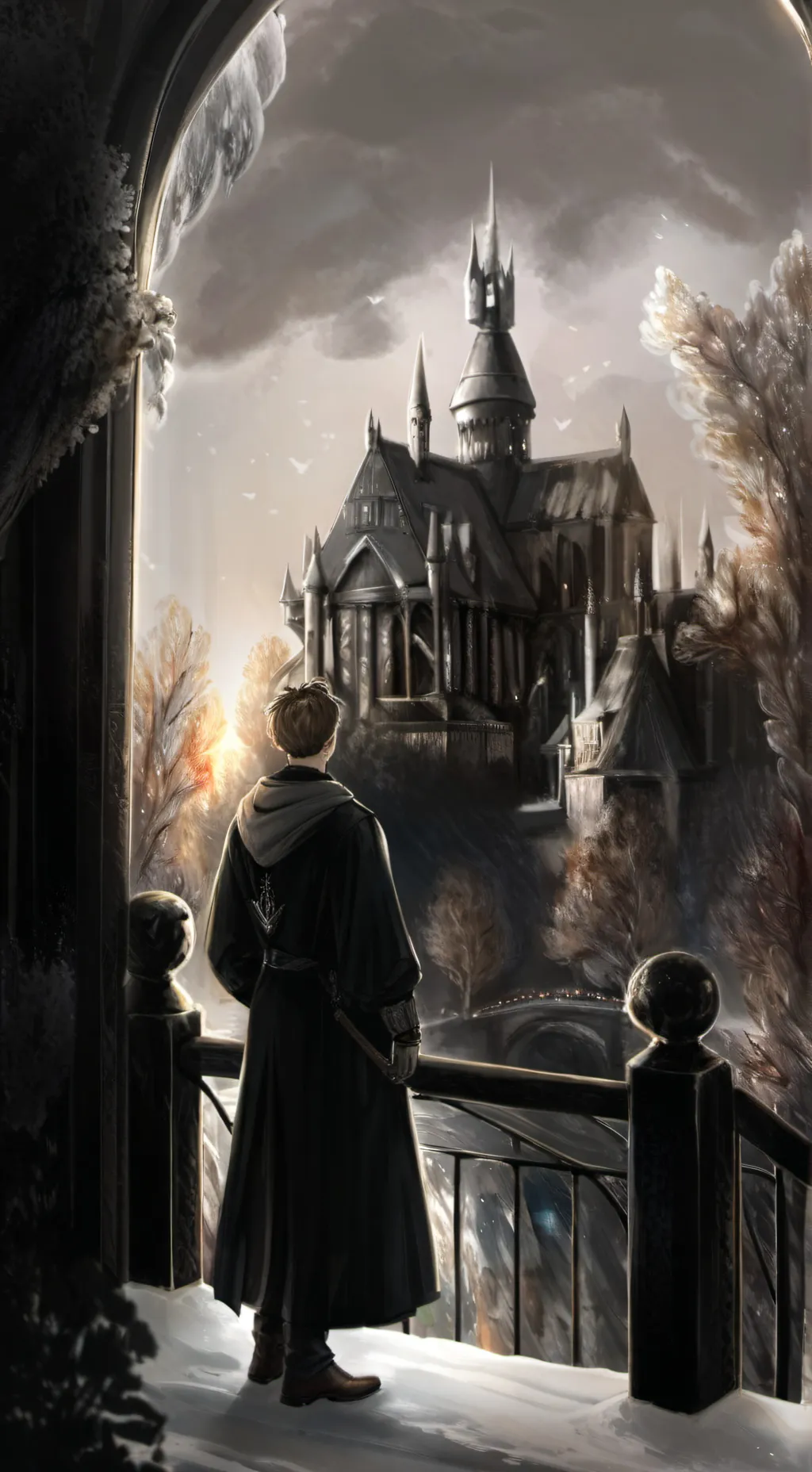 ai character: Mlb x Harry potter background