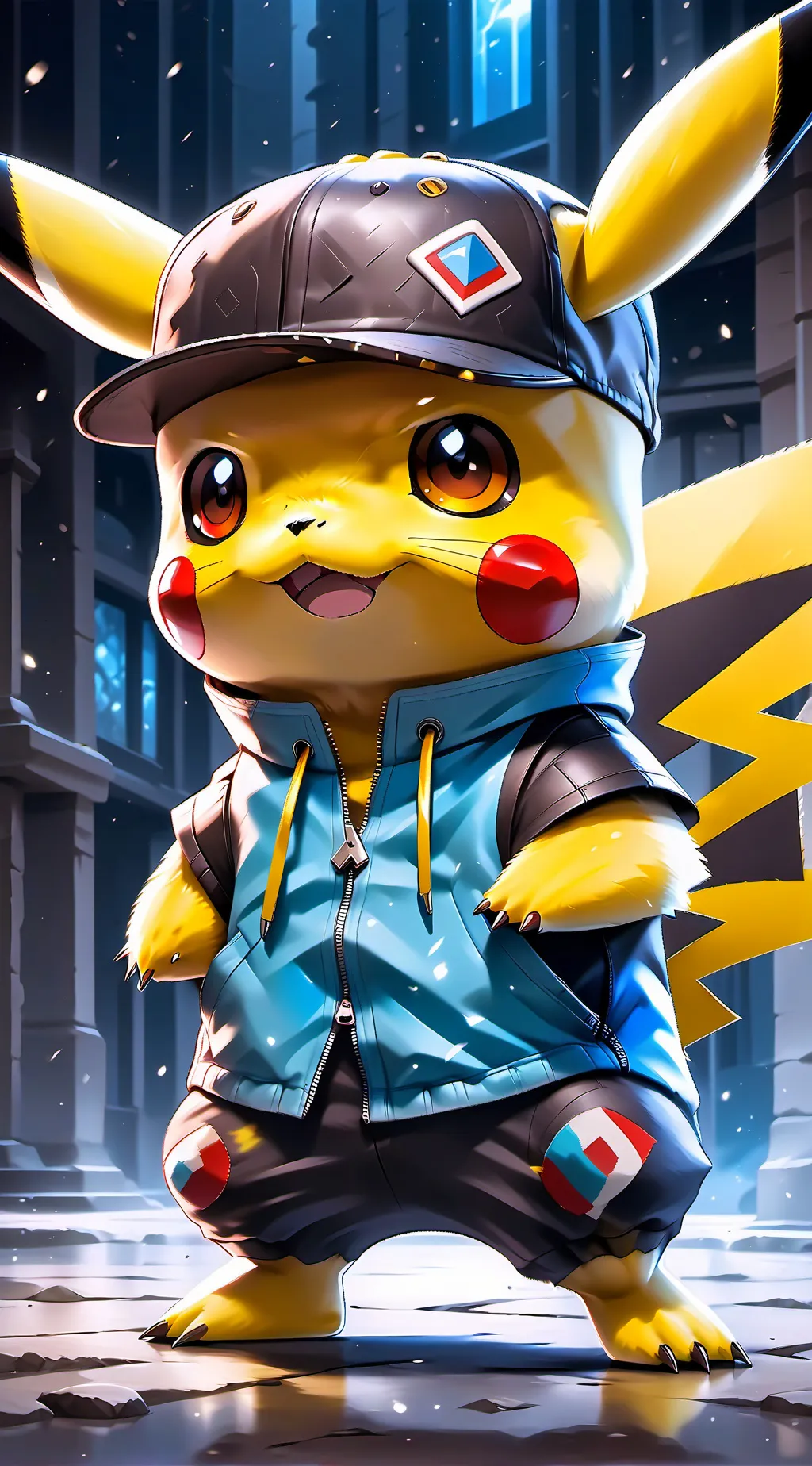 ai character: Pikachu background