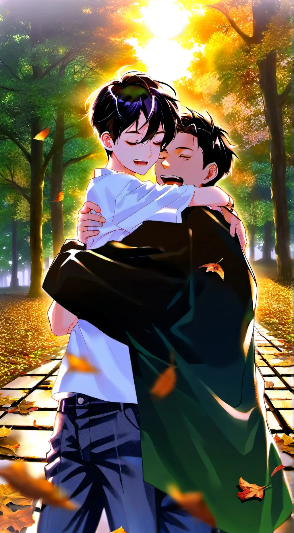 ai character: padre y madre background