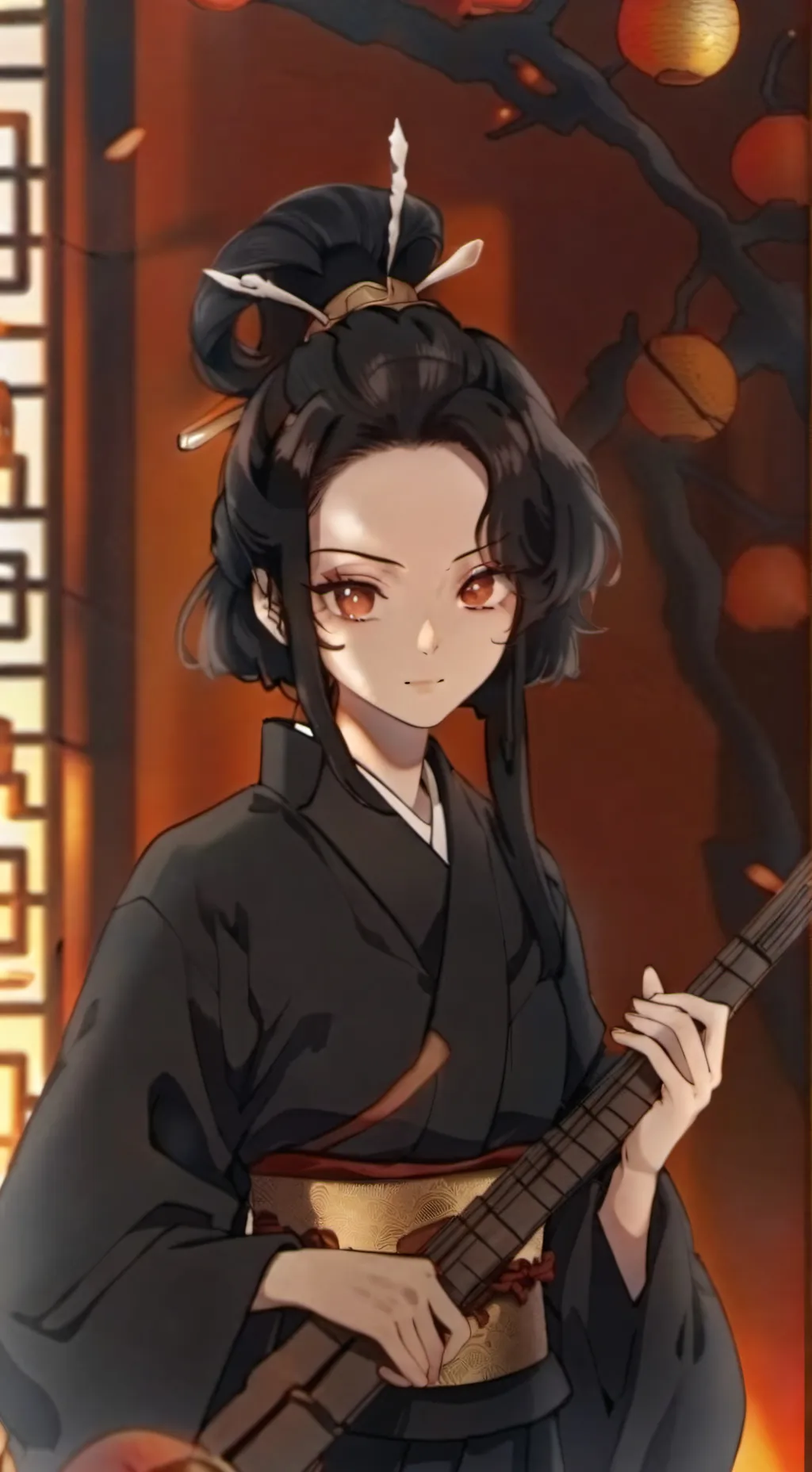 ai character: Kokushibo x Muzan background