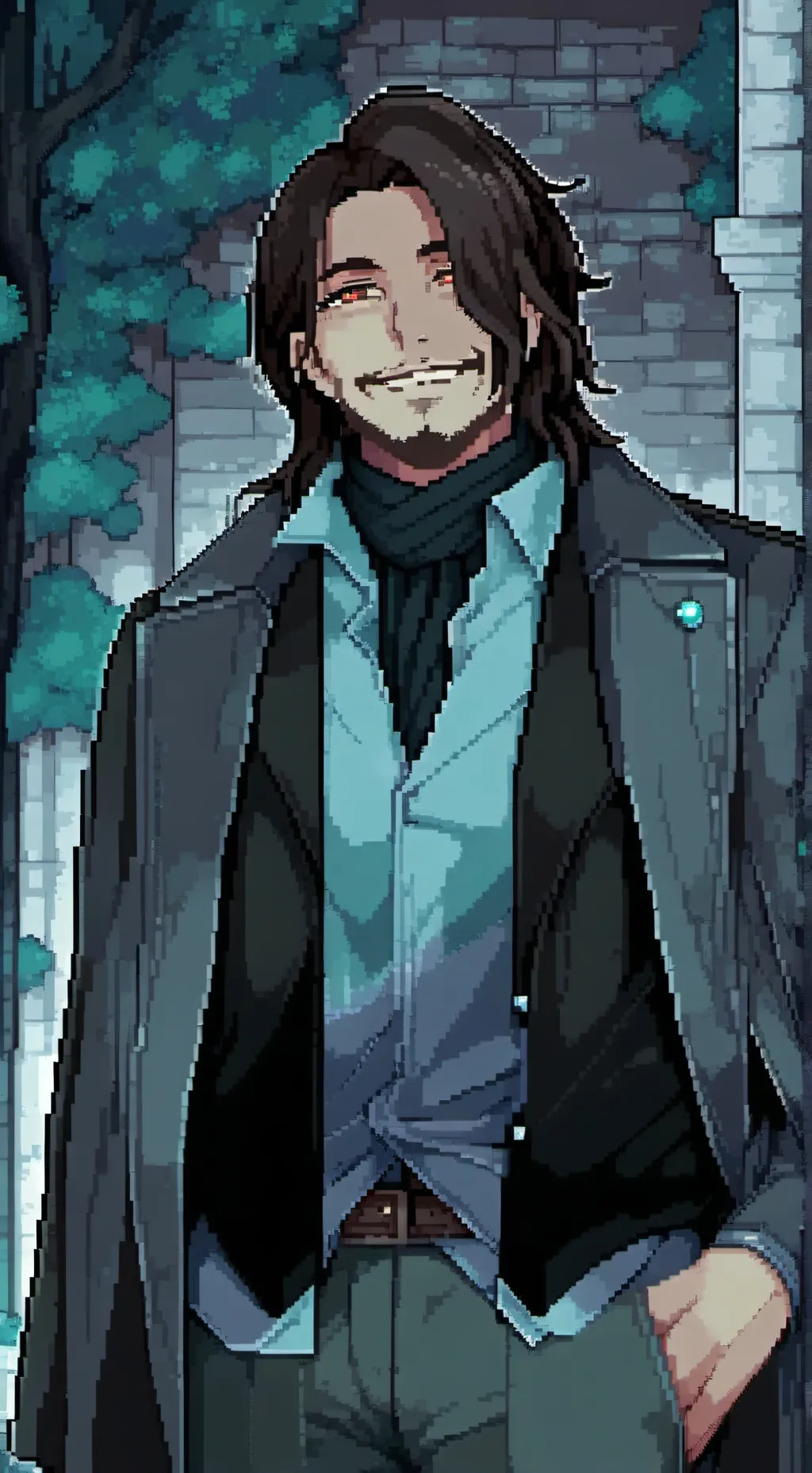 ai character: Горо background