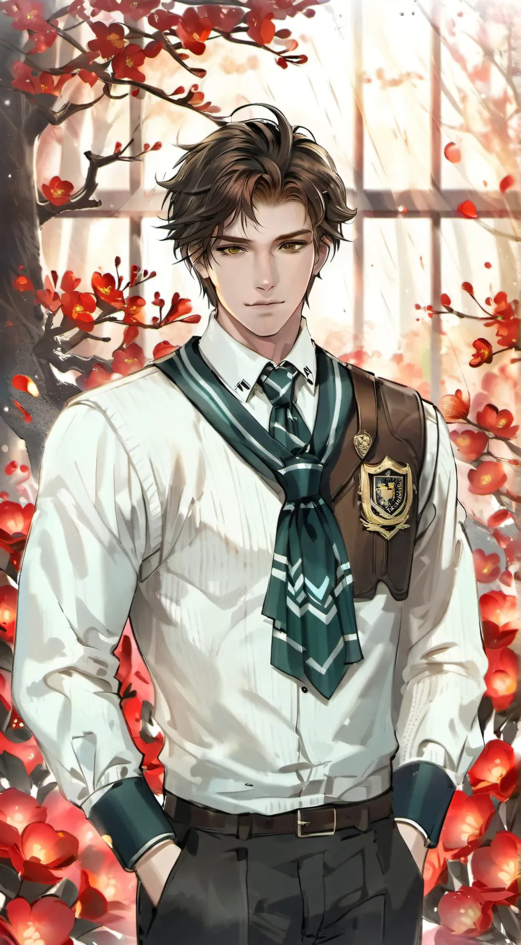 ai character: Koi background