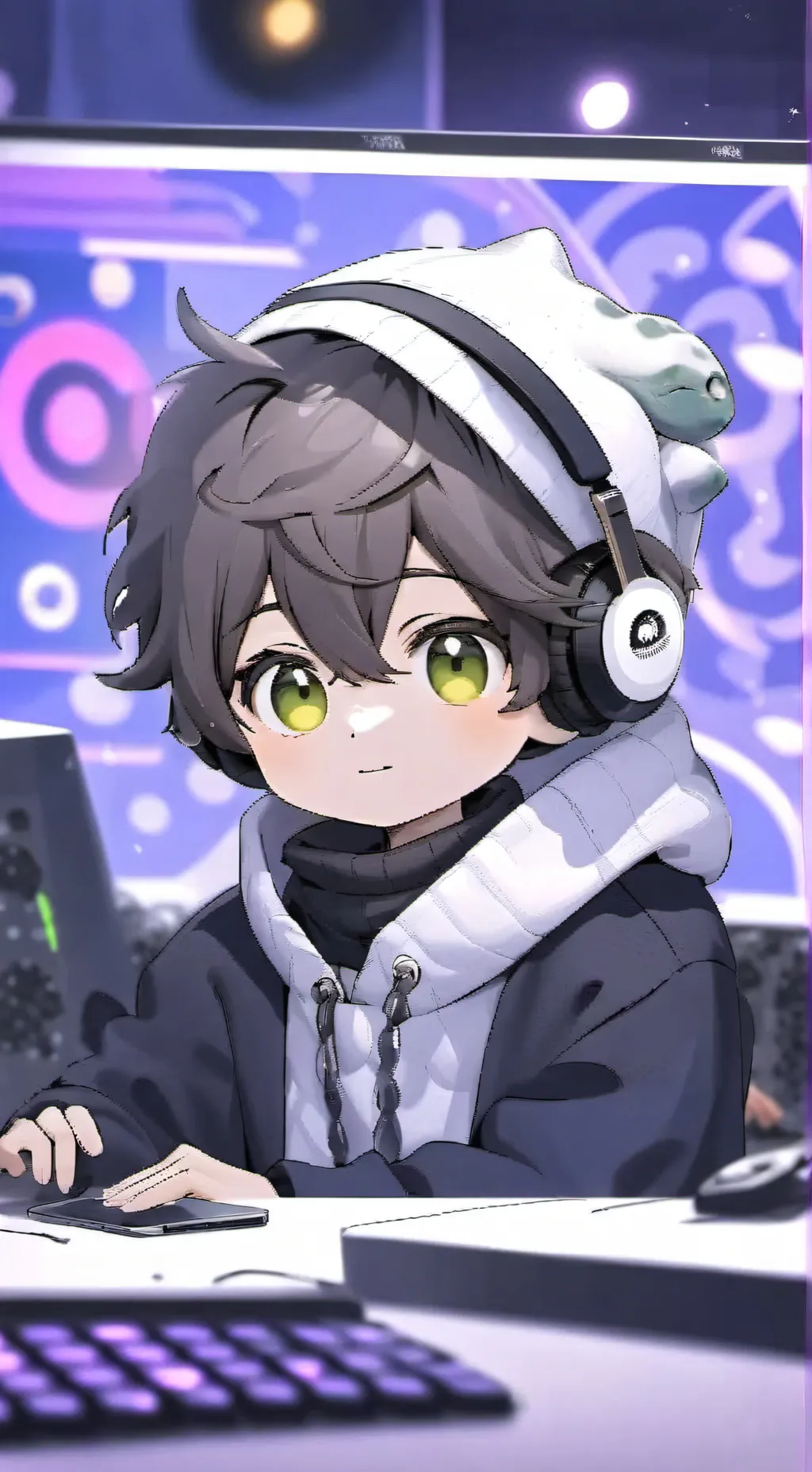 ai character: Pixel background