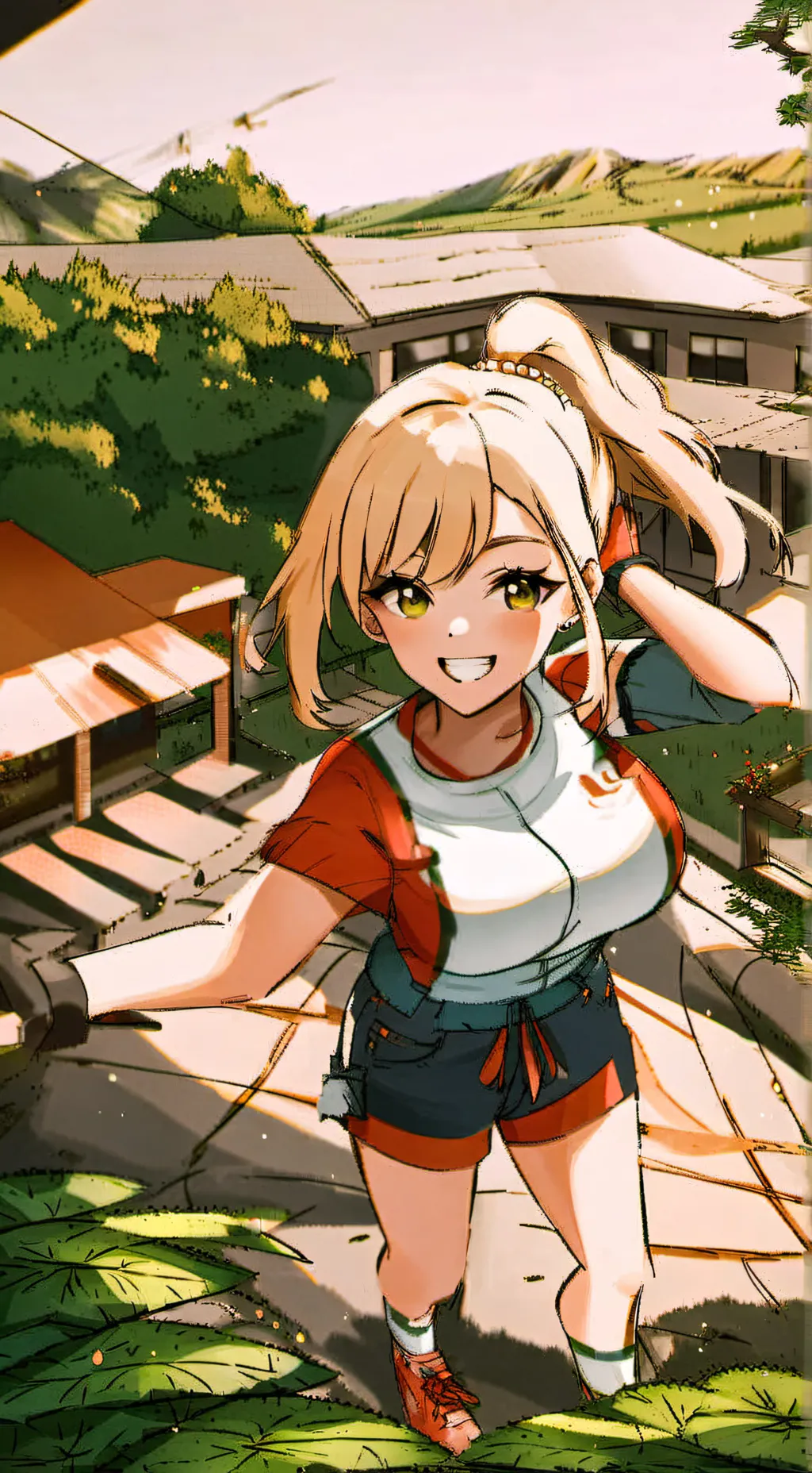 ai character: Aurora background