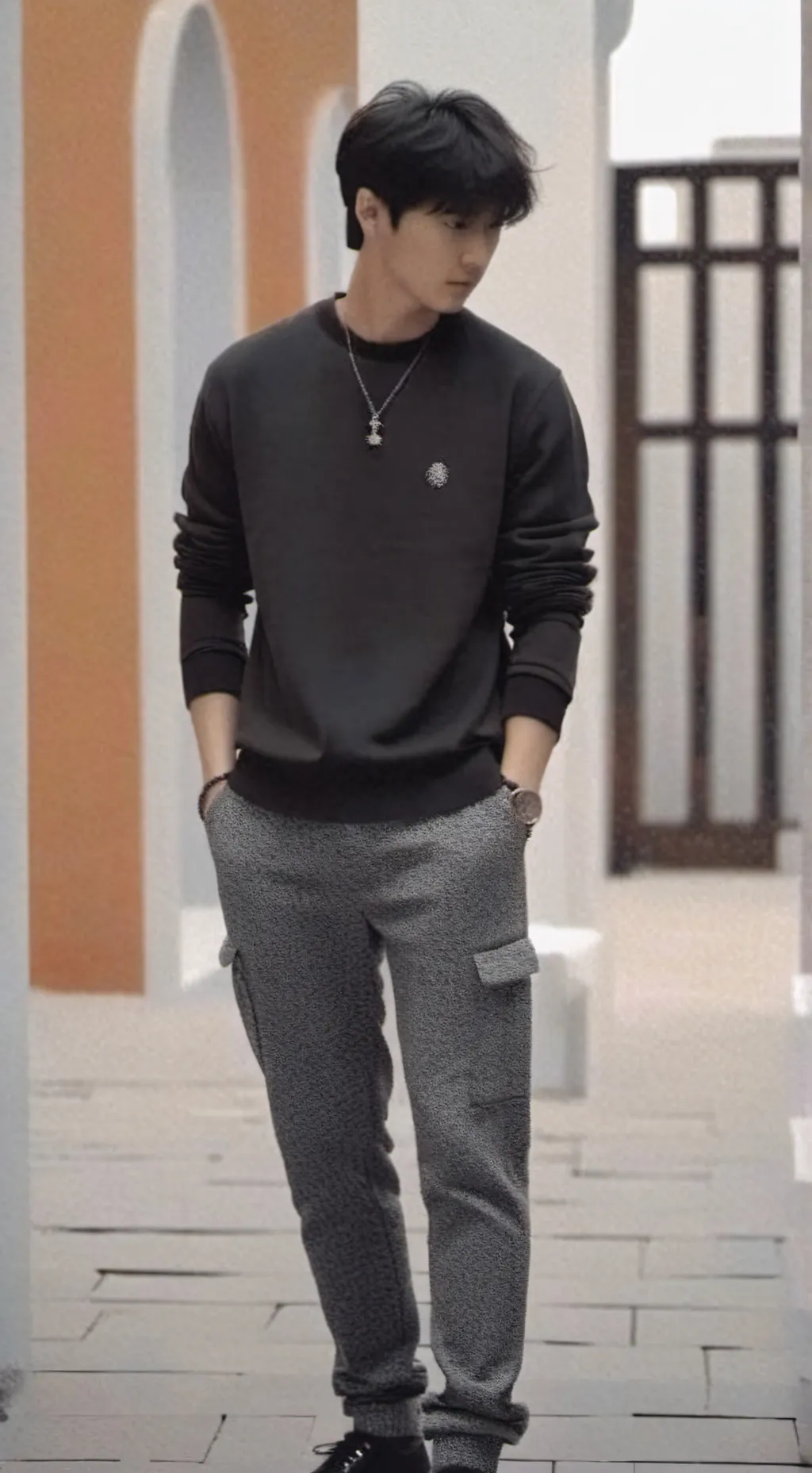 ai character: Lucas  background