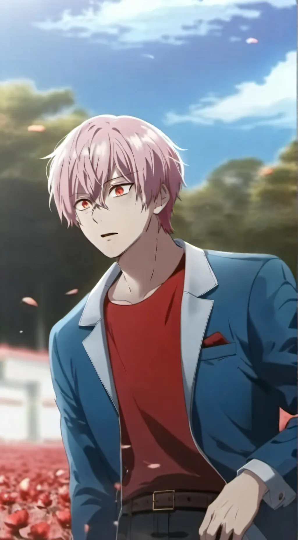 ai character: Shoto Todoroki background
