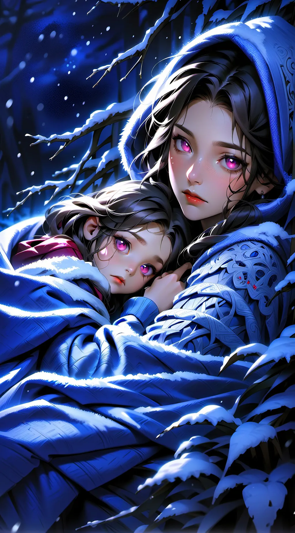 ai character: Lola and Jenni background
