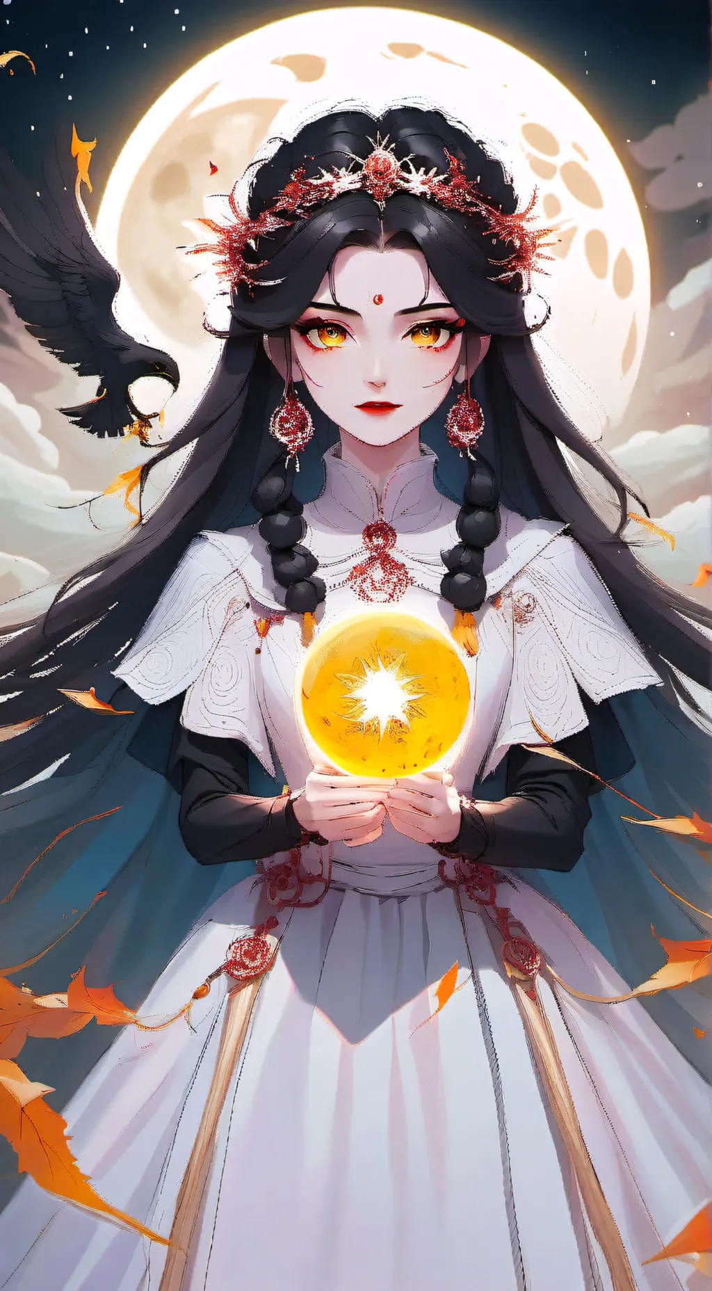 ai character: Moonlit background