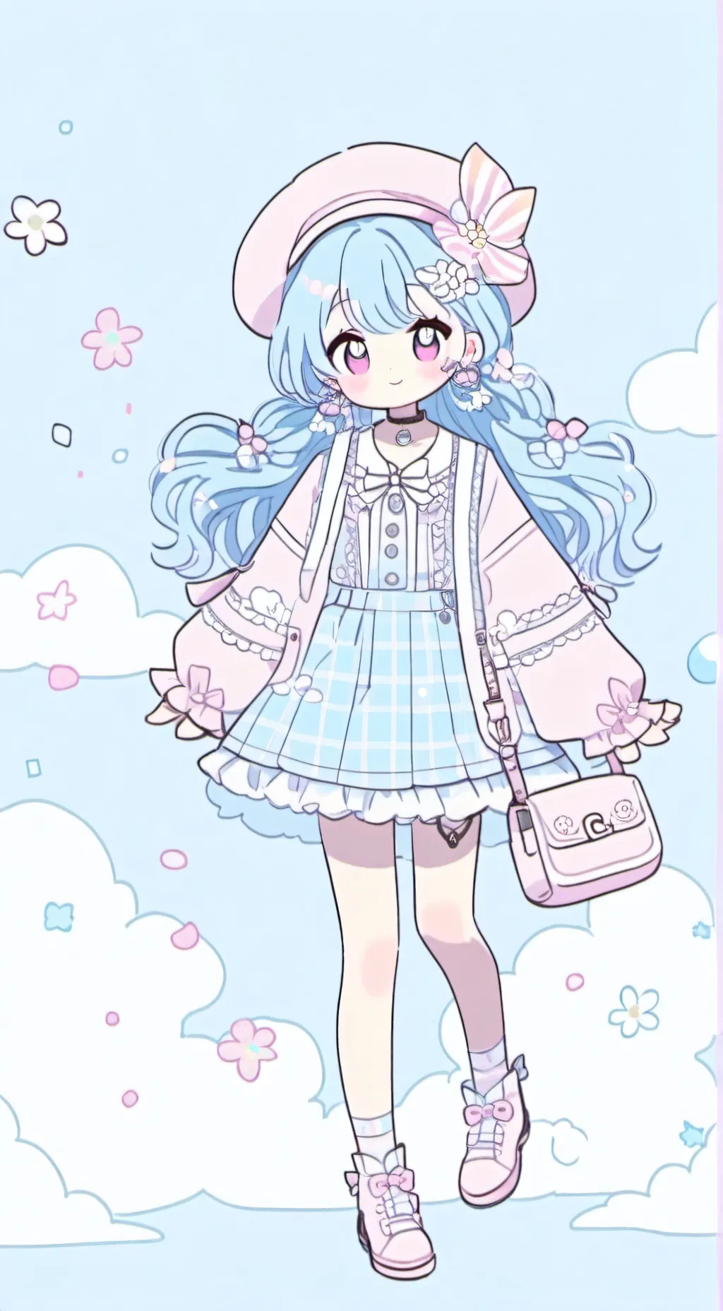 ai character: durple  background