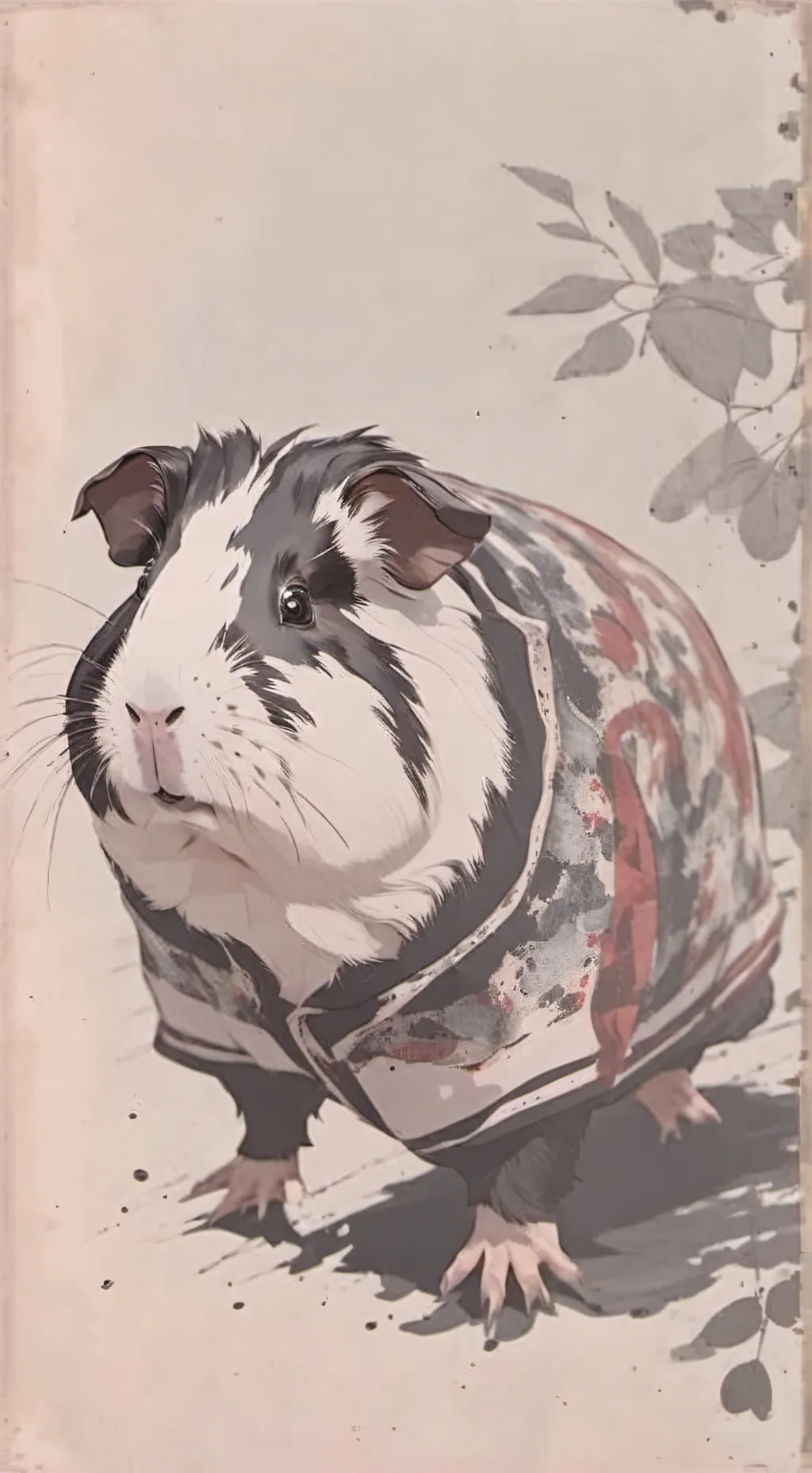 ai character: Guinea pig  background