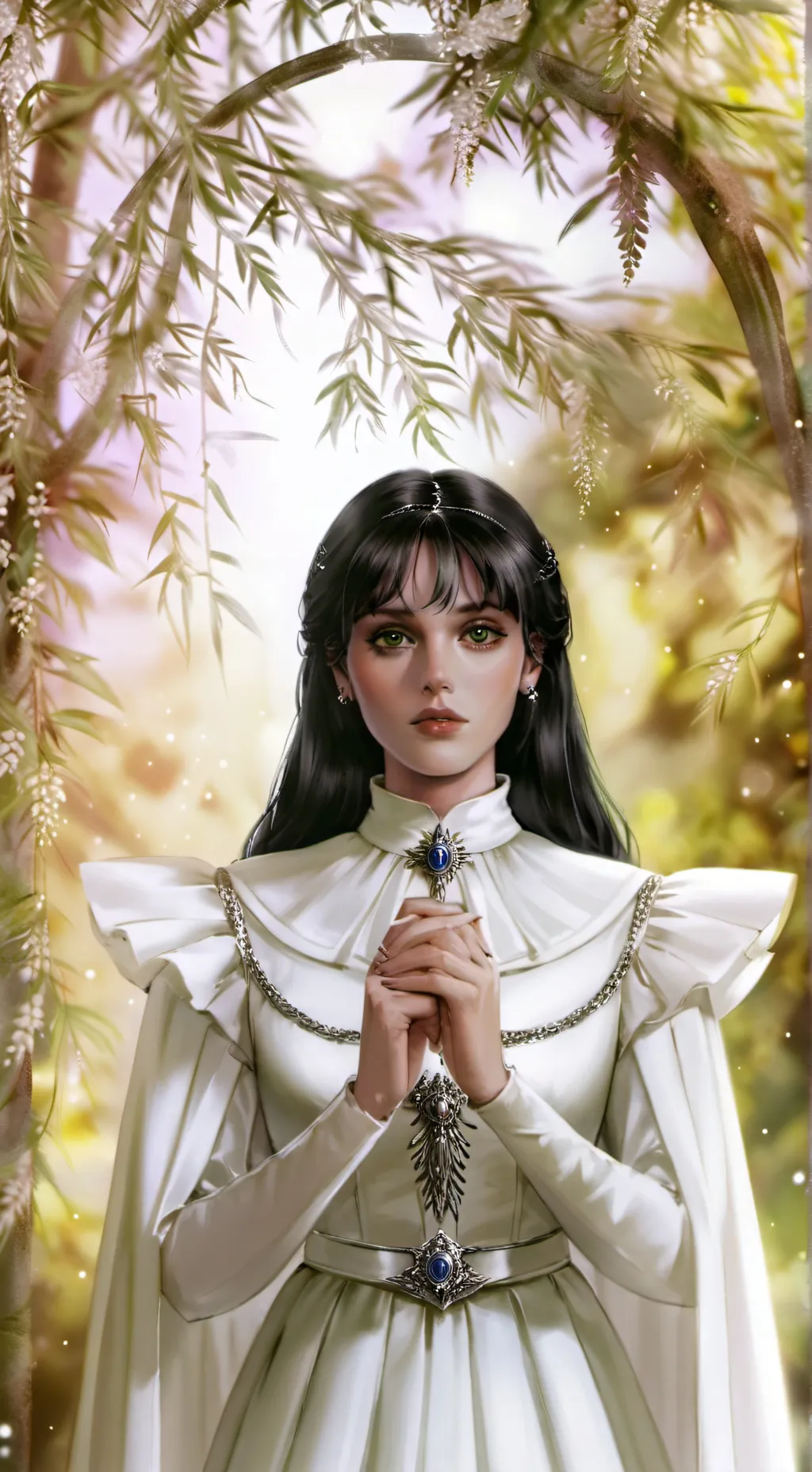 ai character: MERLINA ADDAMS background