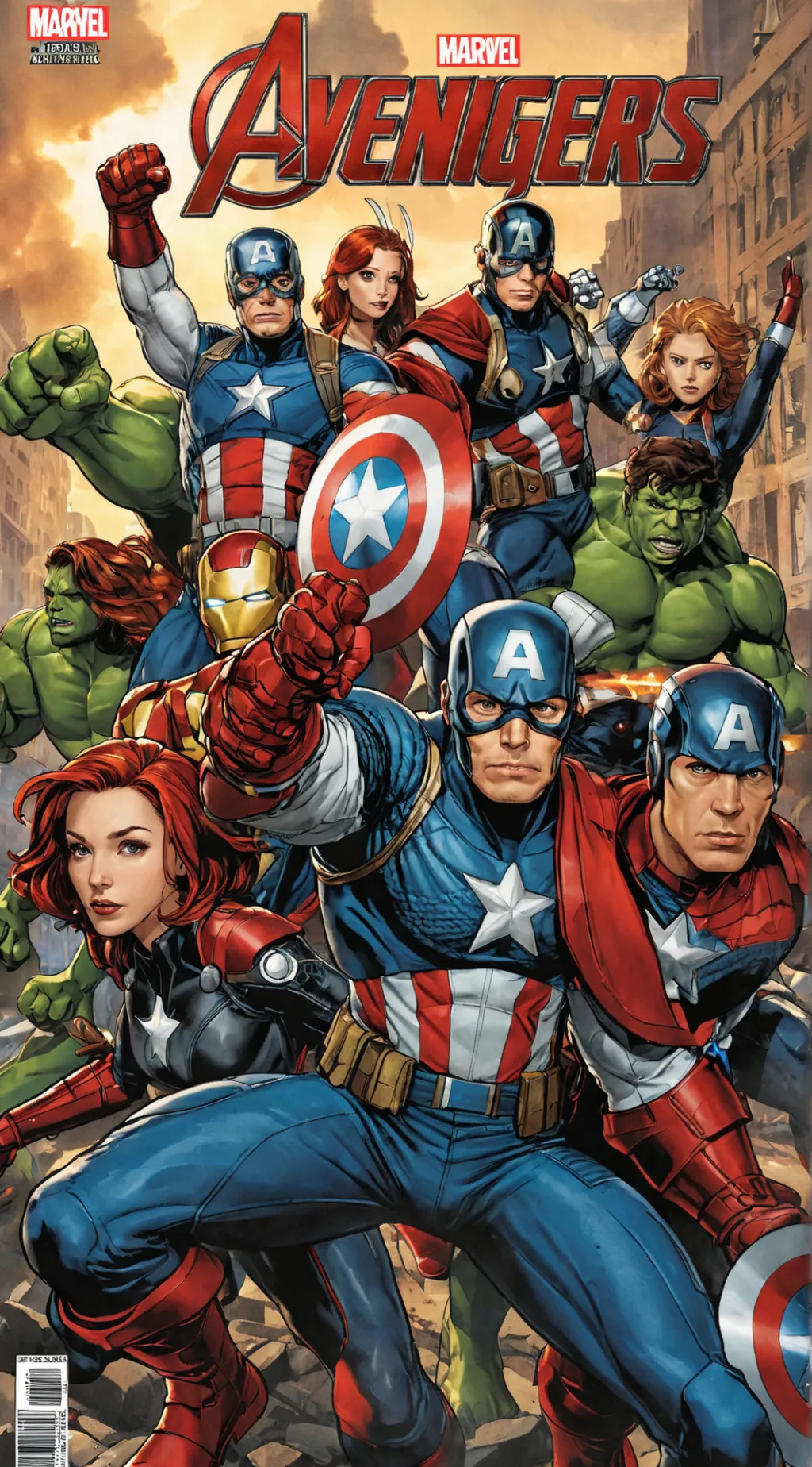 ai character: avengers  background