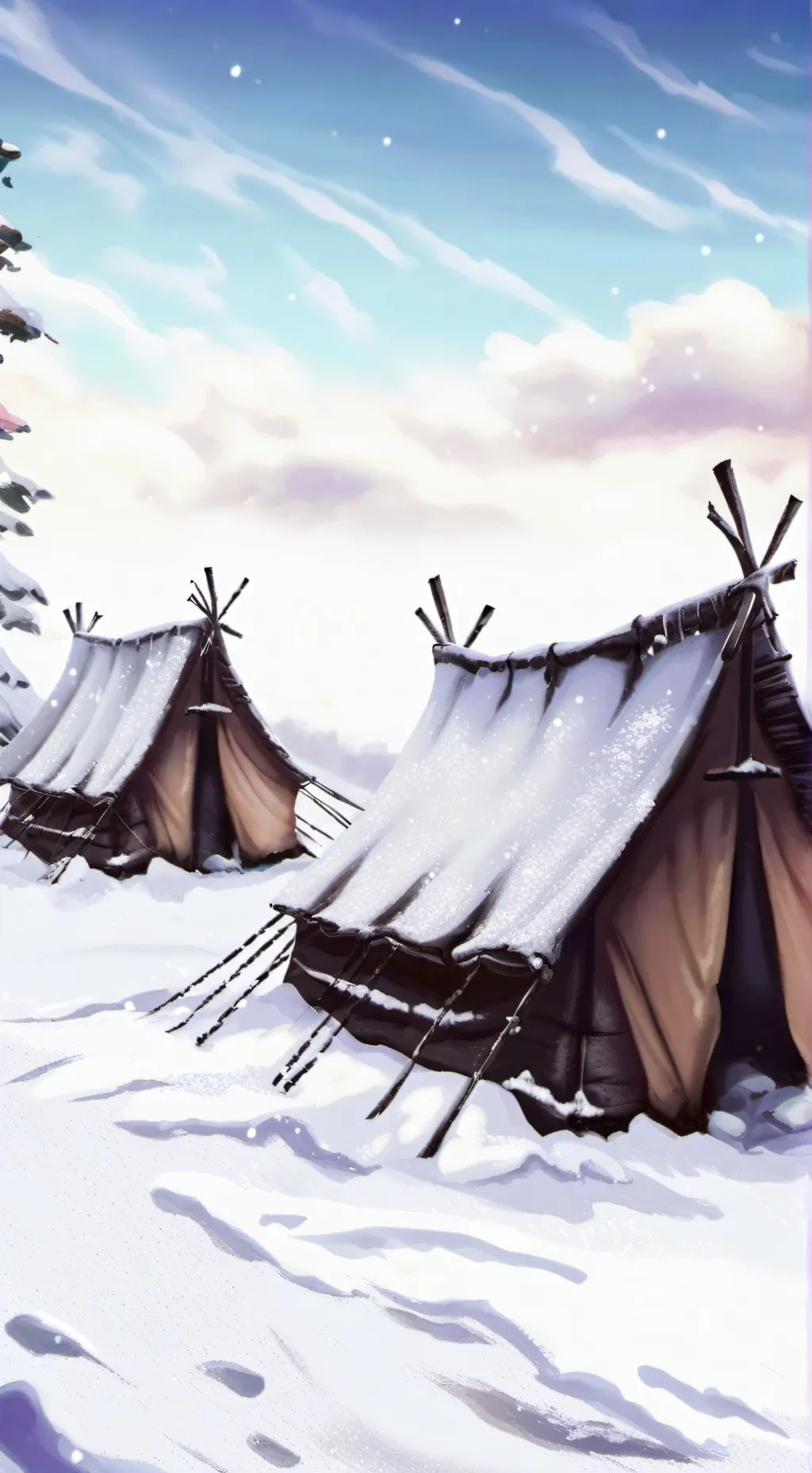 ai character: Endless Winter background