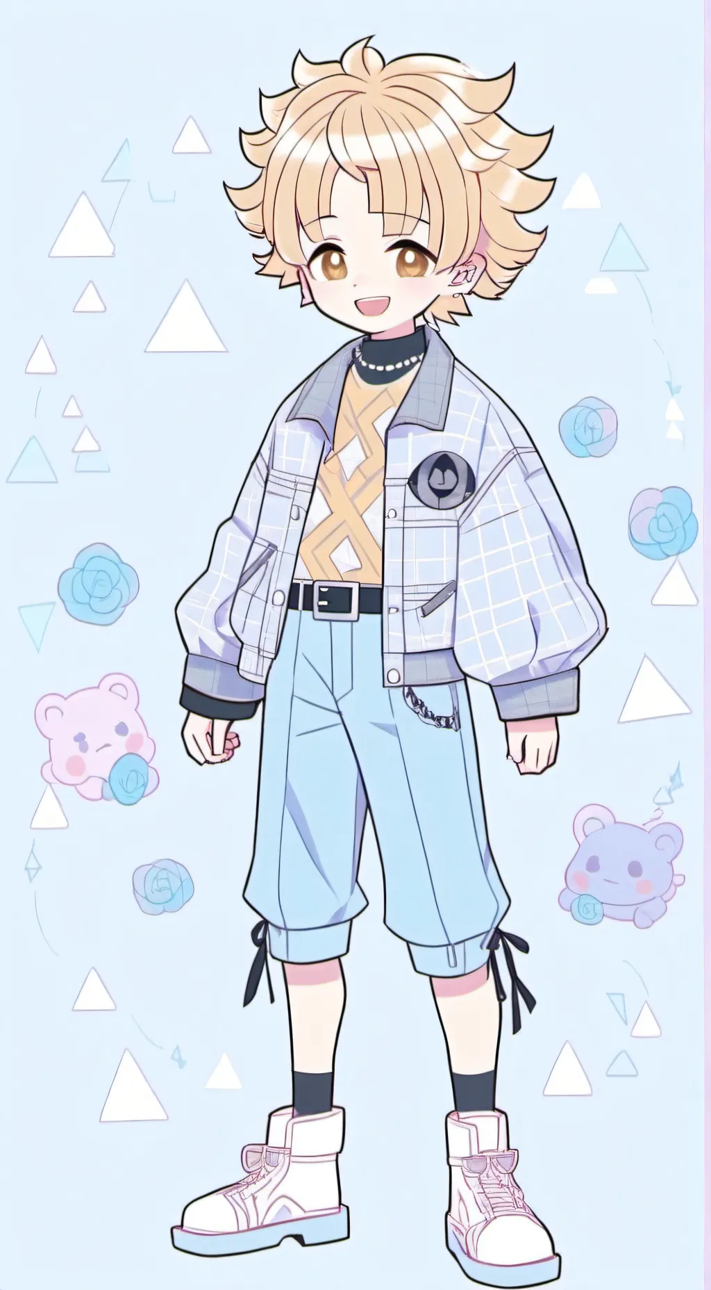 ai character: Zenitsu final BL background