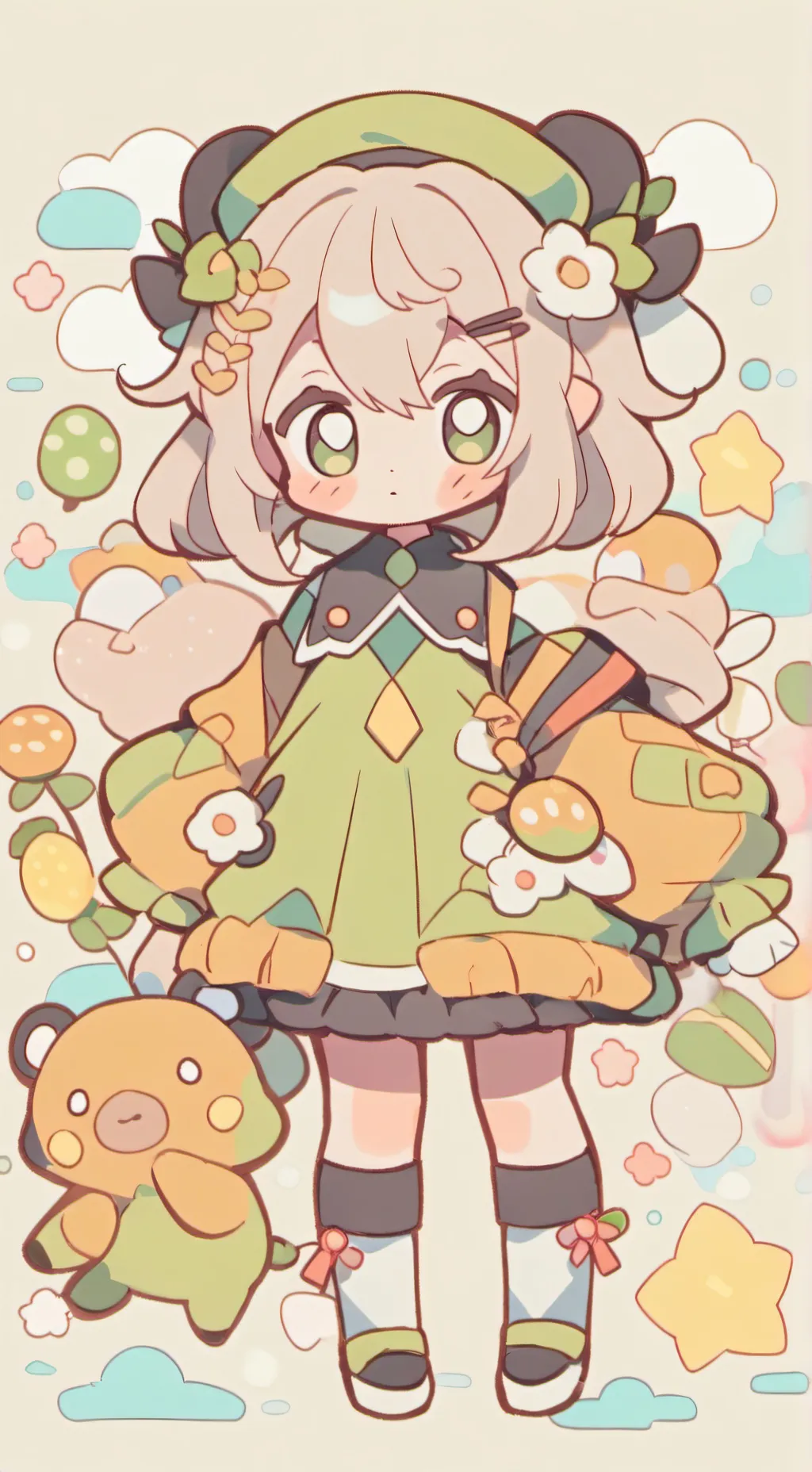 ai character: suport curse denki background